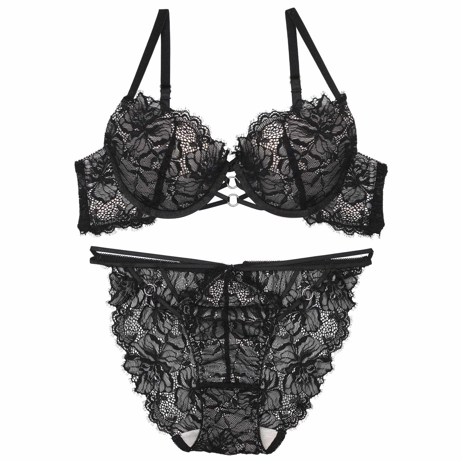 【ぴょな(PyunA.)プロデュース/Enfel】レースストリングデビル ブラジャー&ショーツ