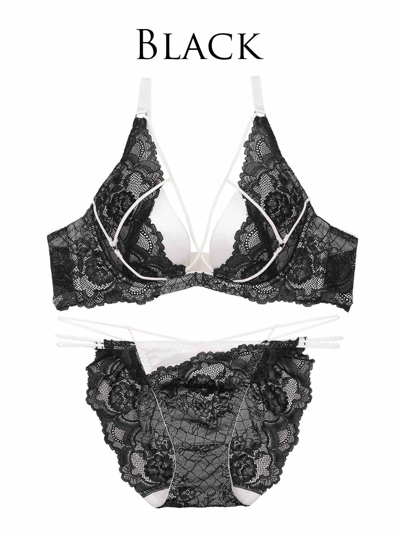 8/5新作!【ぴょな(PyunA.)プロデュース/Enfel】レイヤードデビル ブラジャー&ショーツ