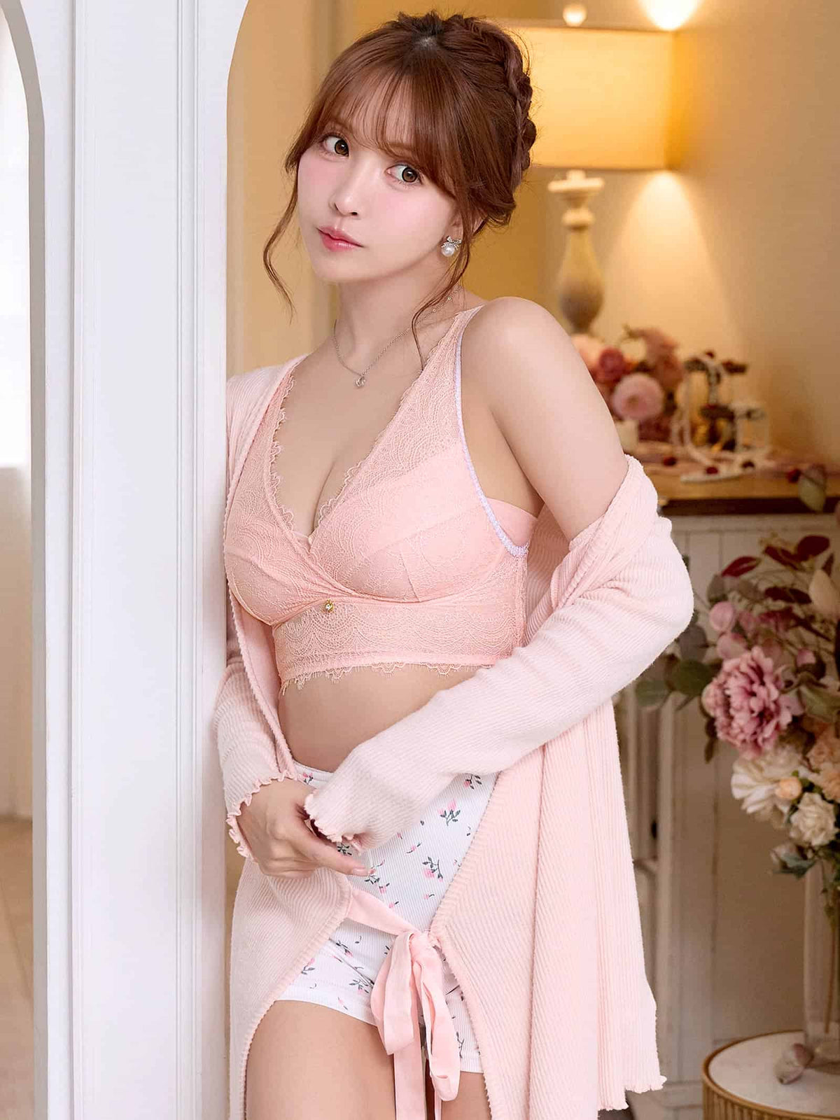 【予約:11/4より順次発送】10/23新作!【三上悠亜プロデュース/Mieloa】ティアラフィットナイトブラ