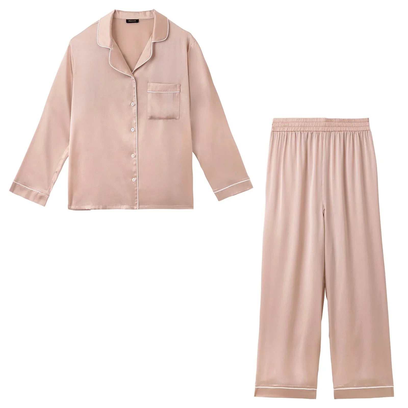 【Mivera&/みゆうプロデュース】Silk Grace Pajamas シルクグレースパジャマ / レディース PINK
