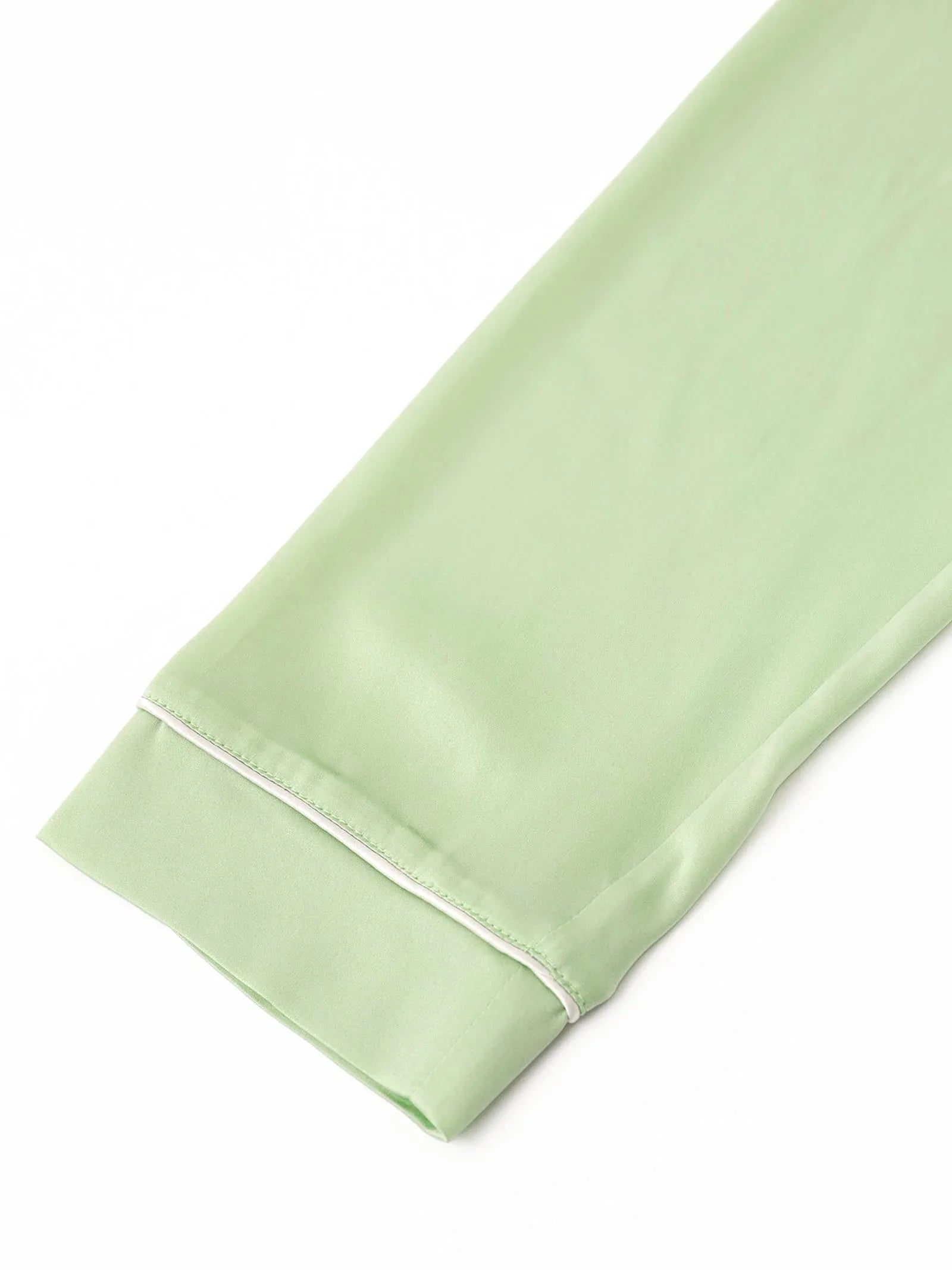 【Mivera&/みゆうプロデュース】Silk Grace Pajamas シルクグレースパジャマ / メンズ MINT