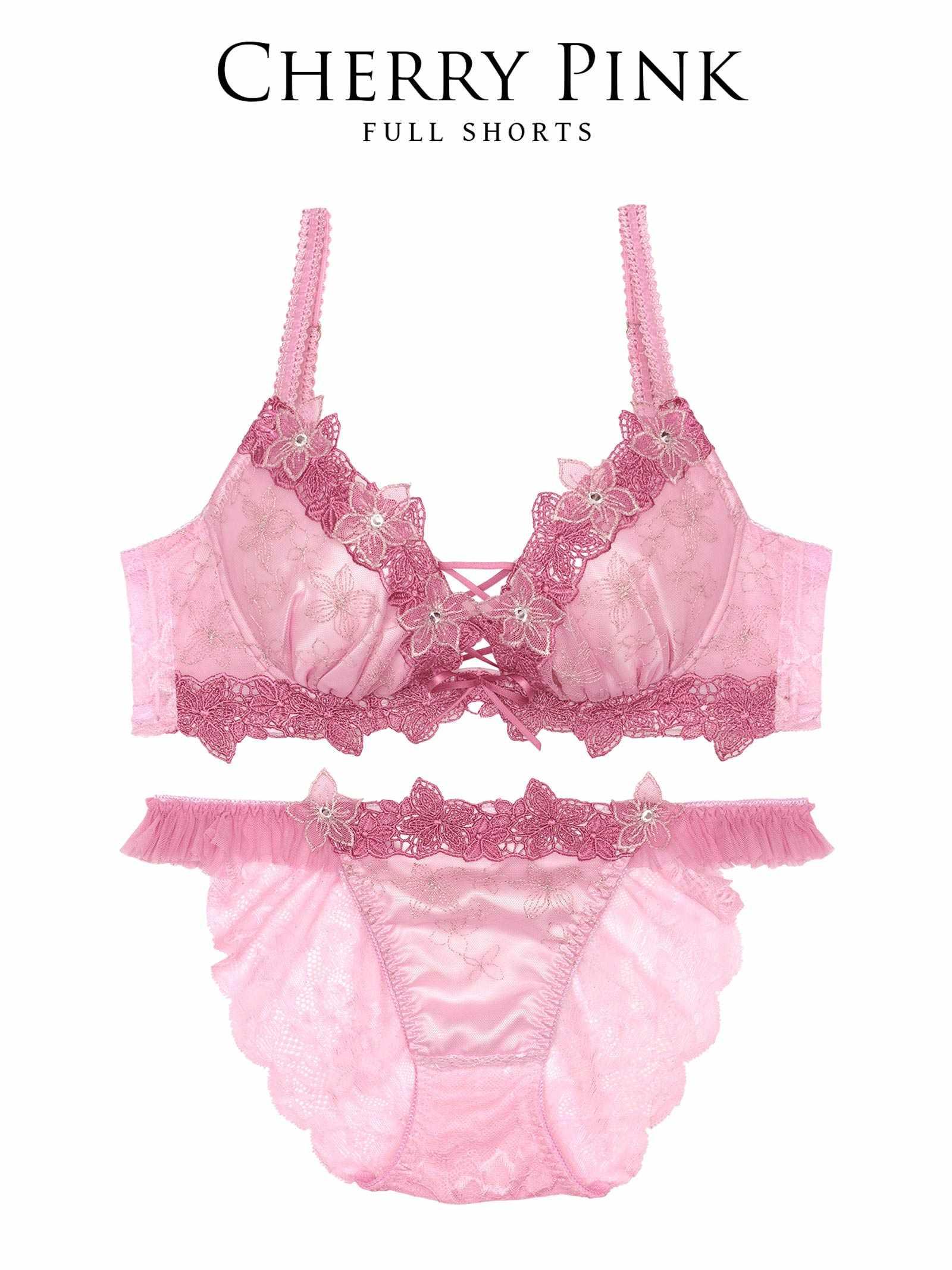 8/11新作!【伊藤桃々プロデュース/Rosem】ピーチブロッサムブラセット/チェリーピンク