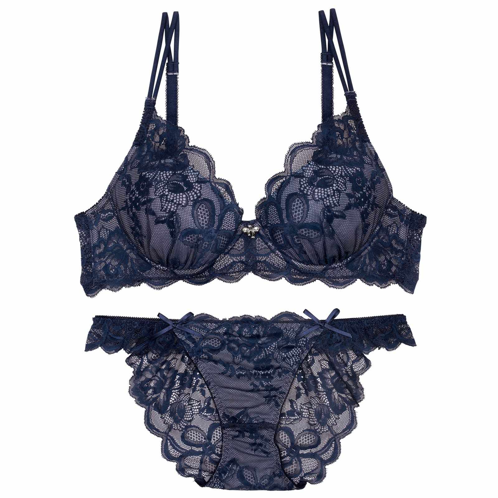 【伊藤桃々プロデュース/Rosem】フルールレースブラセット/ブルーリボン