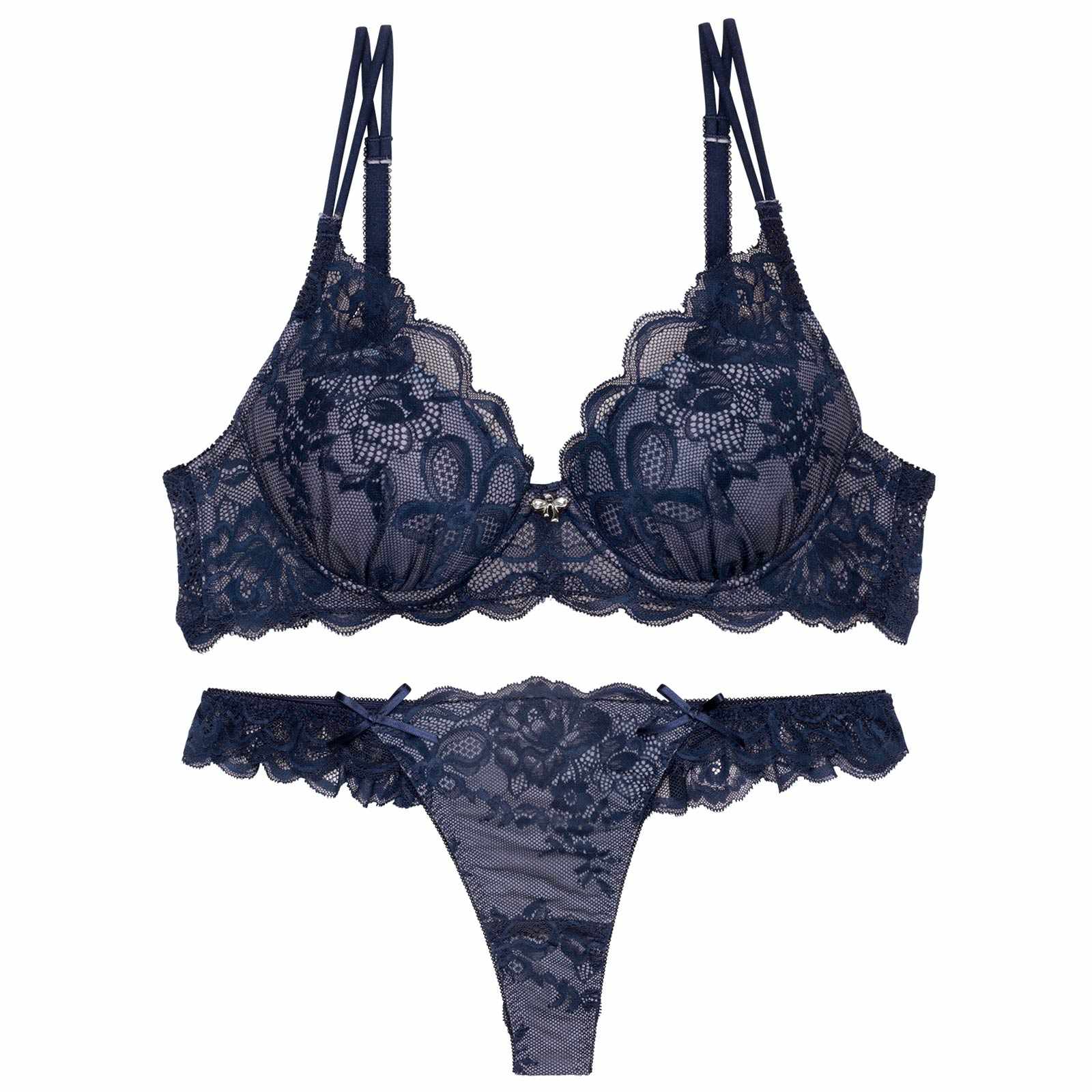 【伊藤桃々プロデュース/Rosem】フルールレースブラセット/ブルーリボン