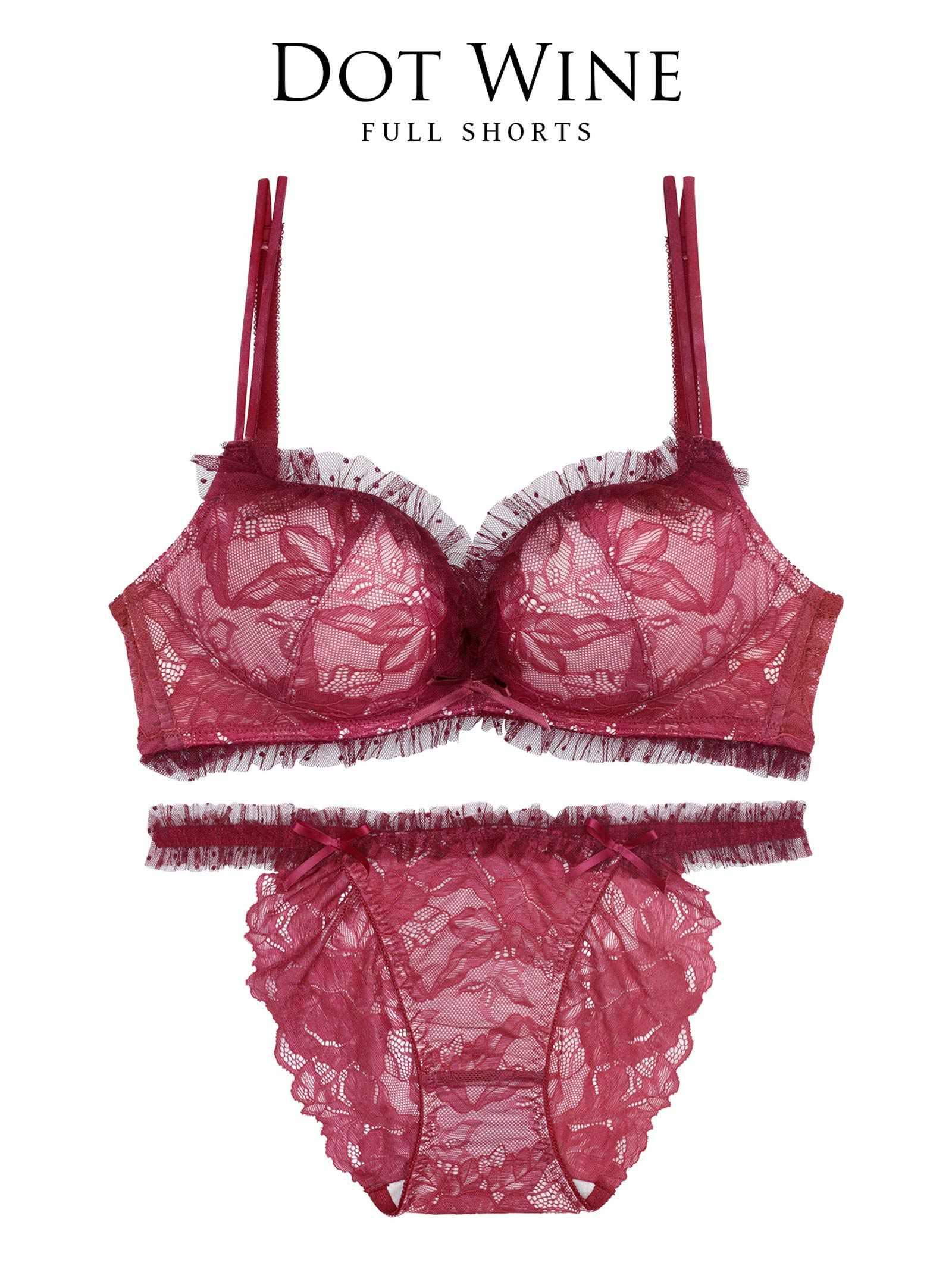 8/11新作!【伊藤桃々プロデュース/Rosem】ドットレーシーノンワイヤーブラセット/ドットワイン