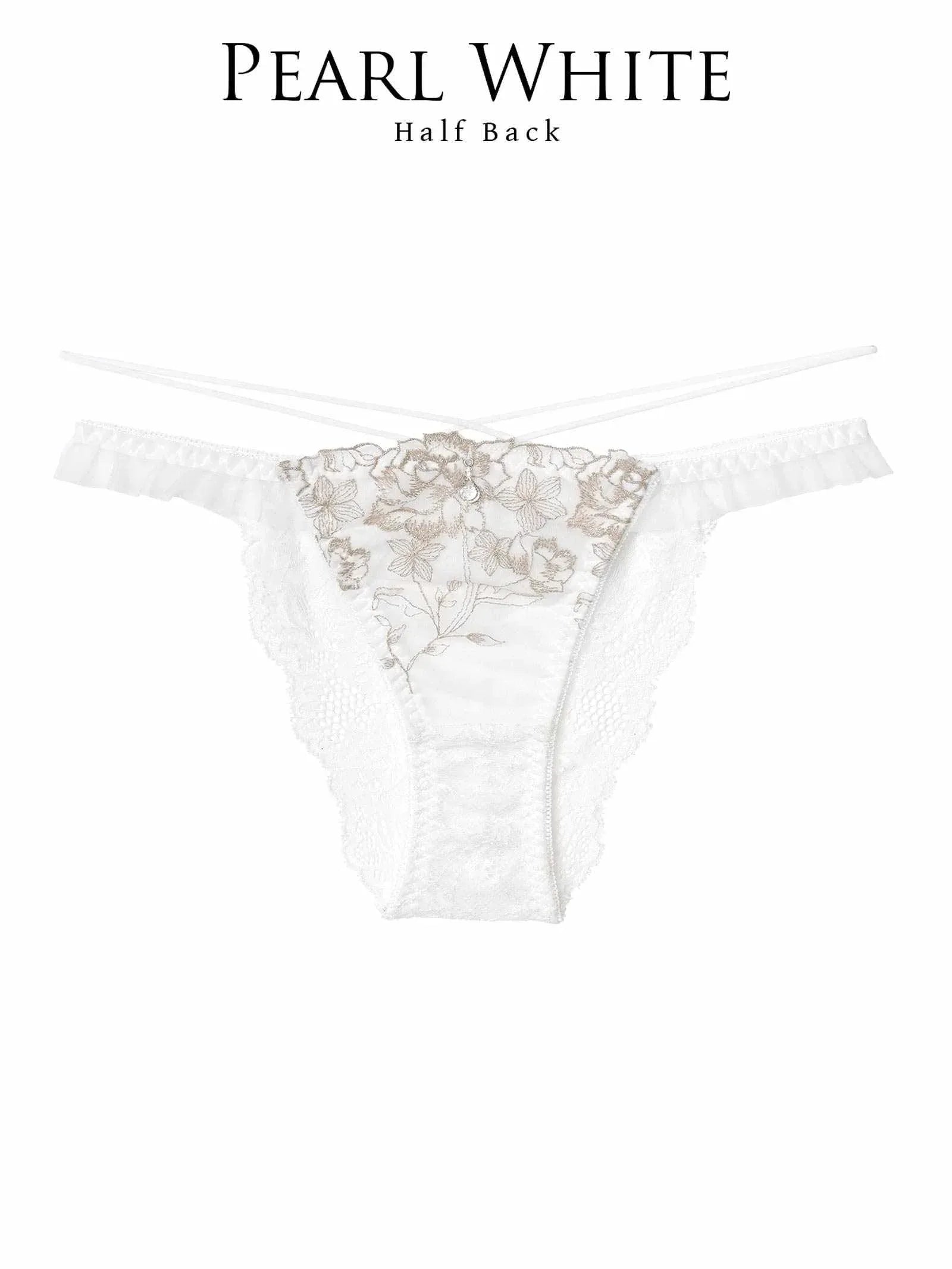 1/13新作!【伊藤桃々プロデュース/Rosem】リッチラメローズ単品ハーフバックショーツ - 【公式】247Lingerie