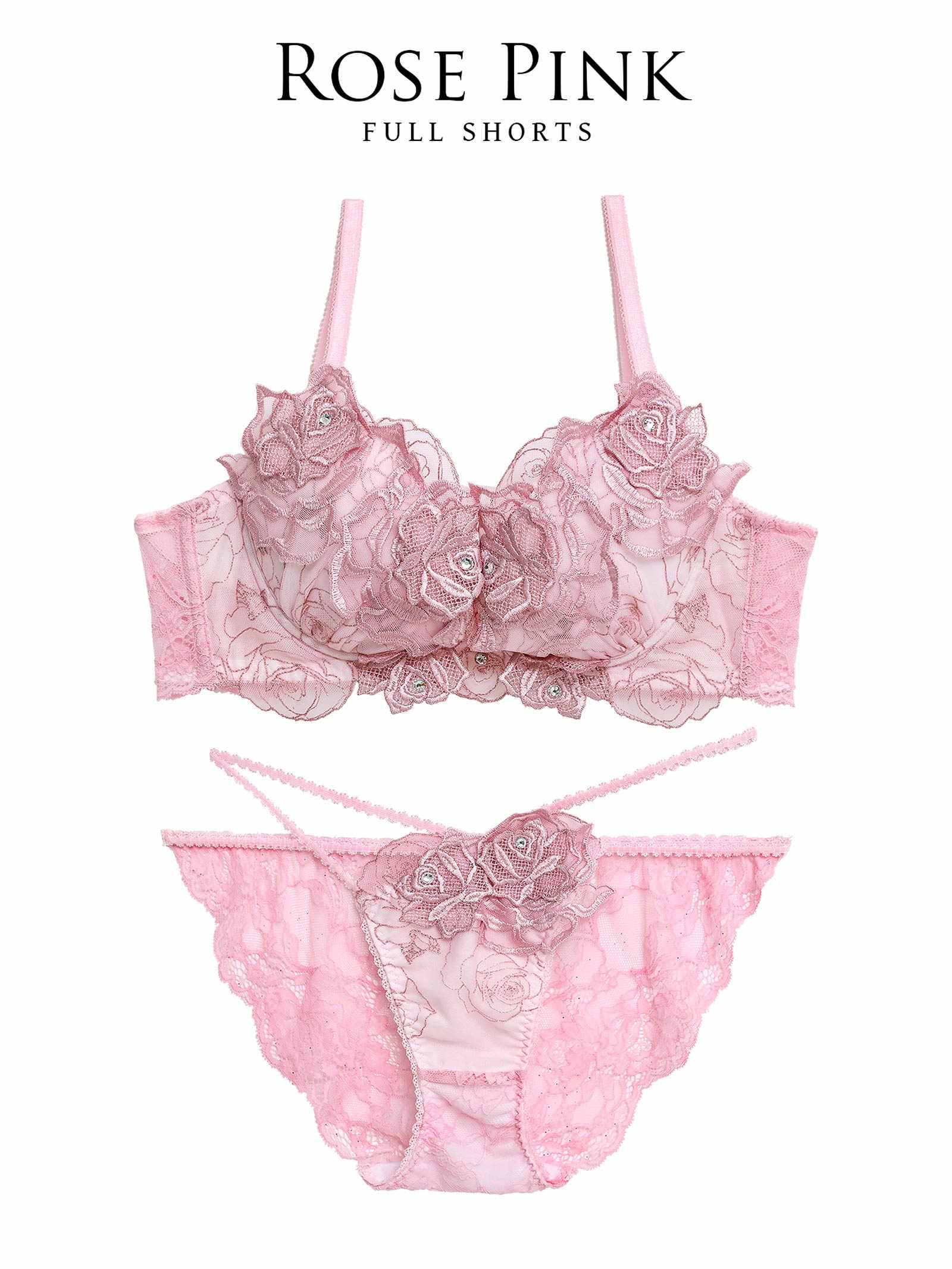 【伊藤桃々プロデュース/Rosem】ロマンティックローズブラセット/ローズピンク