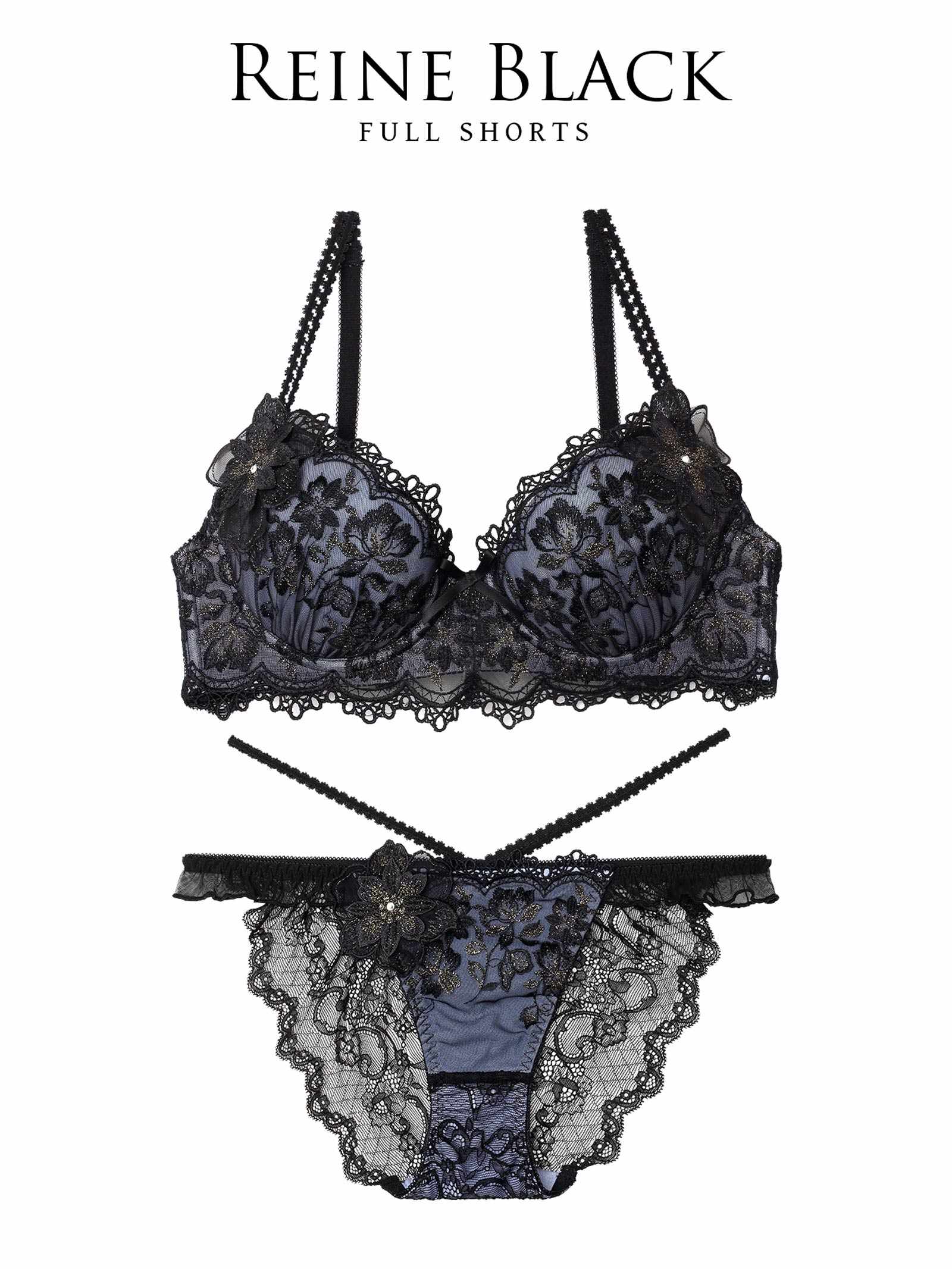 3/21新作!【伊藤桃々プロデュース/Rosem】エレガンスフルールブラセット/レーヌブラック