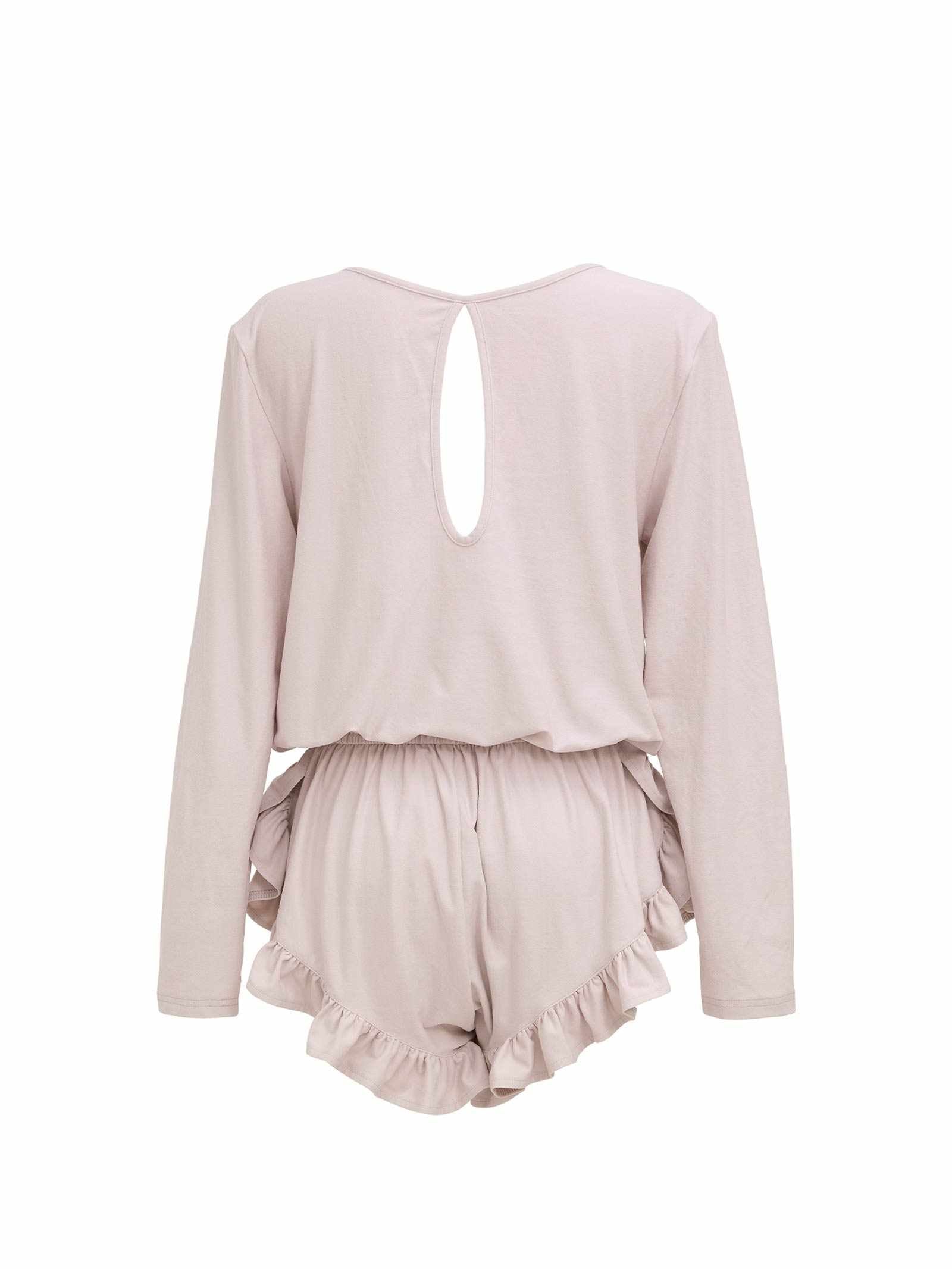 【Mivera&/みゆうプロデュース】Belle Drape Rompers ベルドレープロンパース/GRAY