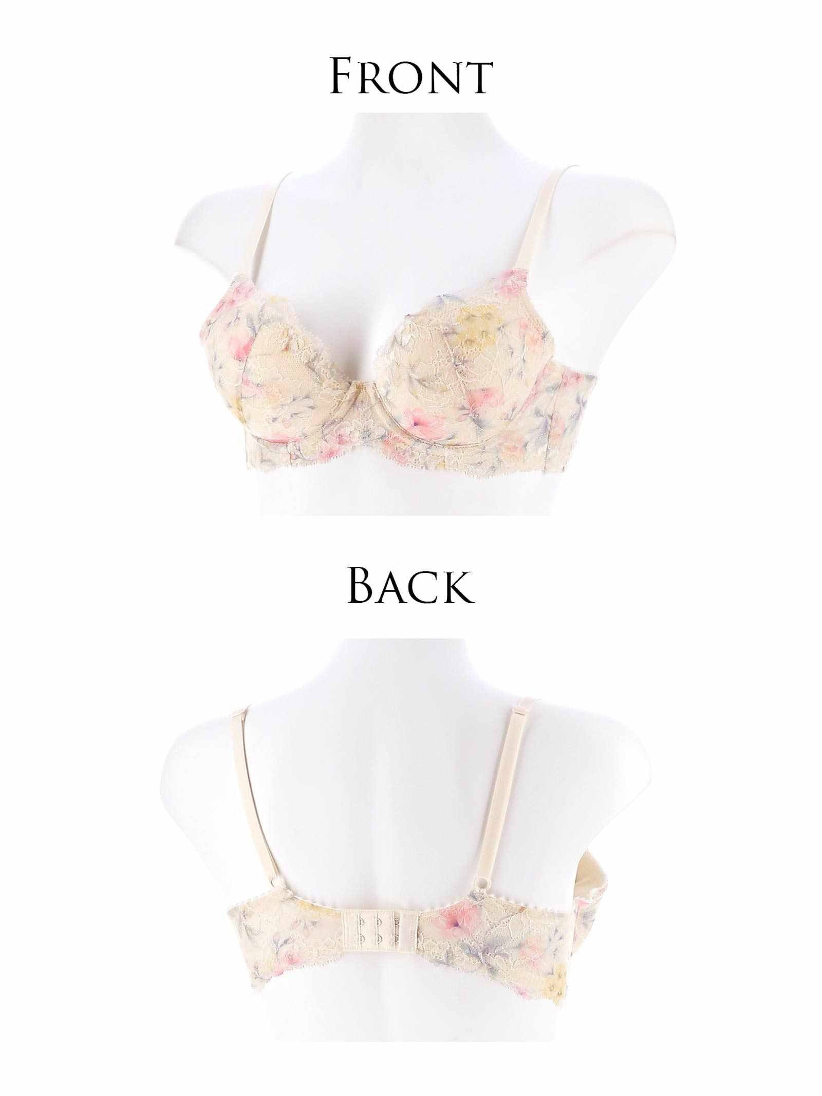 12/22新作!【かとゆり着用】】フラワークラウンプリントブラジャー&フルバックショーツ