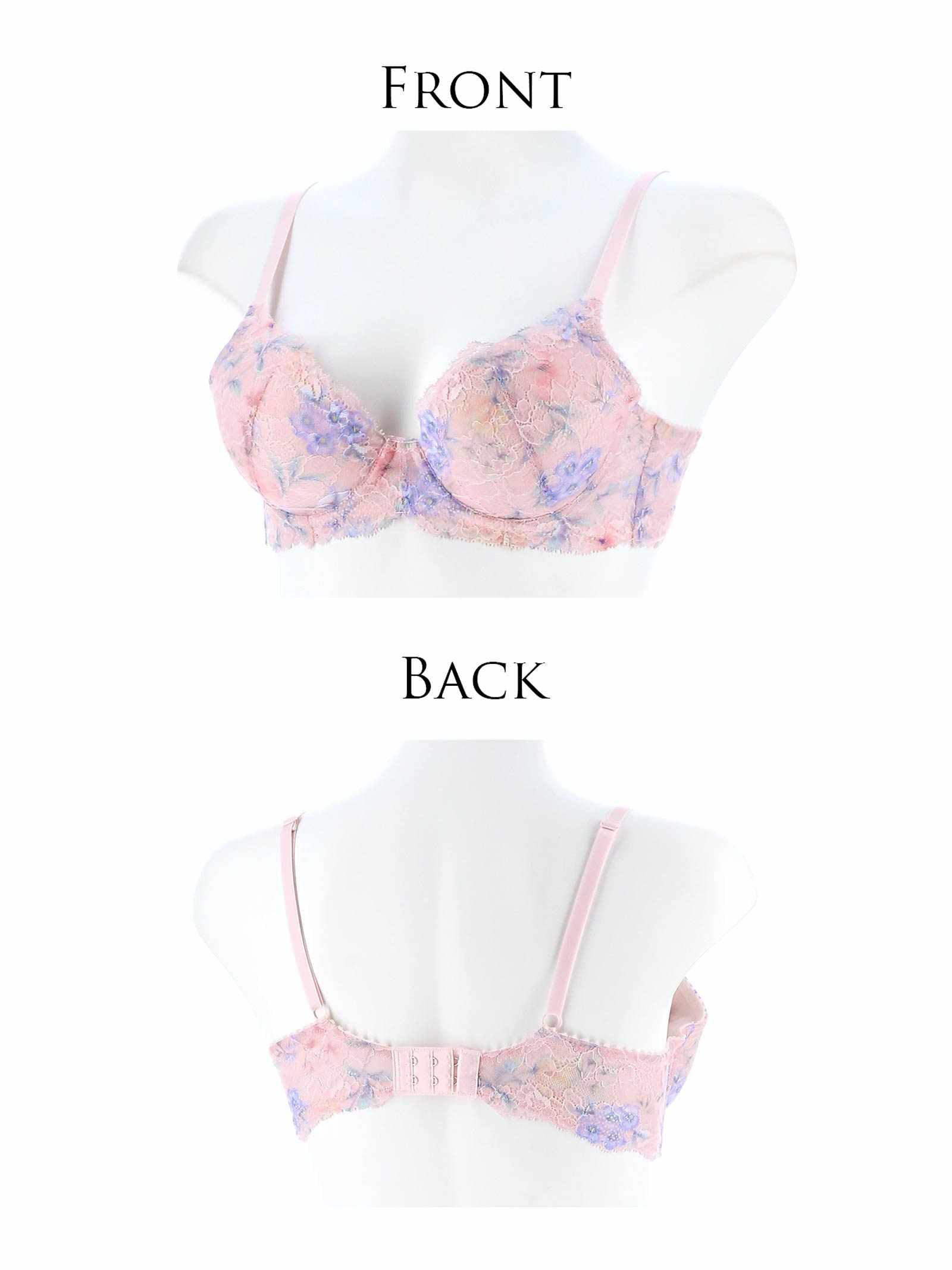 12/22新作!【かとゆり着用】】フラワークラウンプリントブラジャー&フルバックショーツ