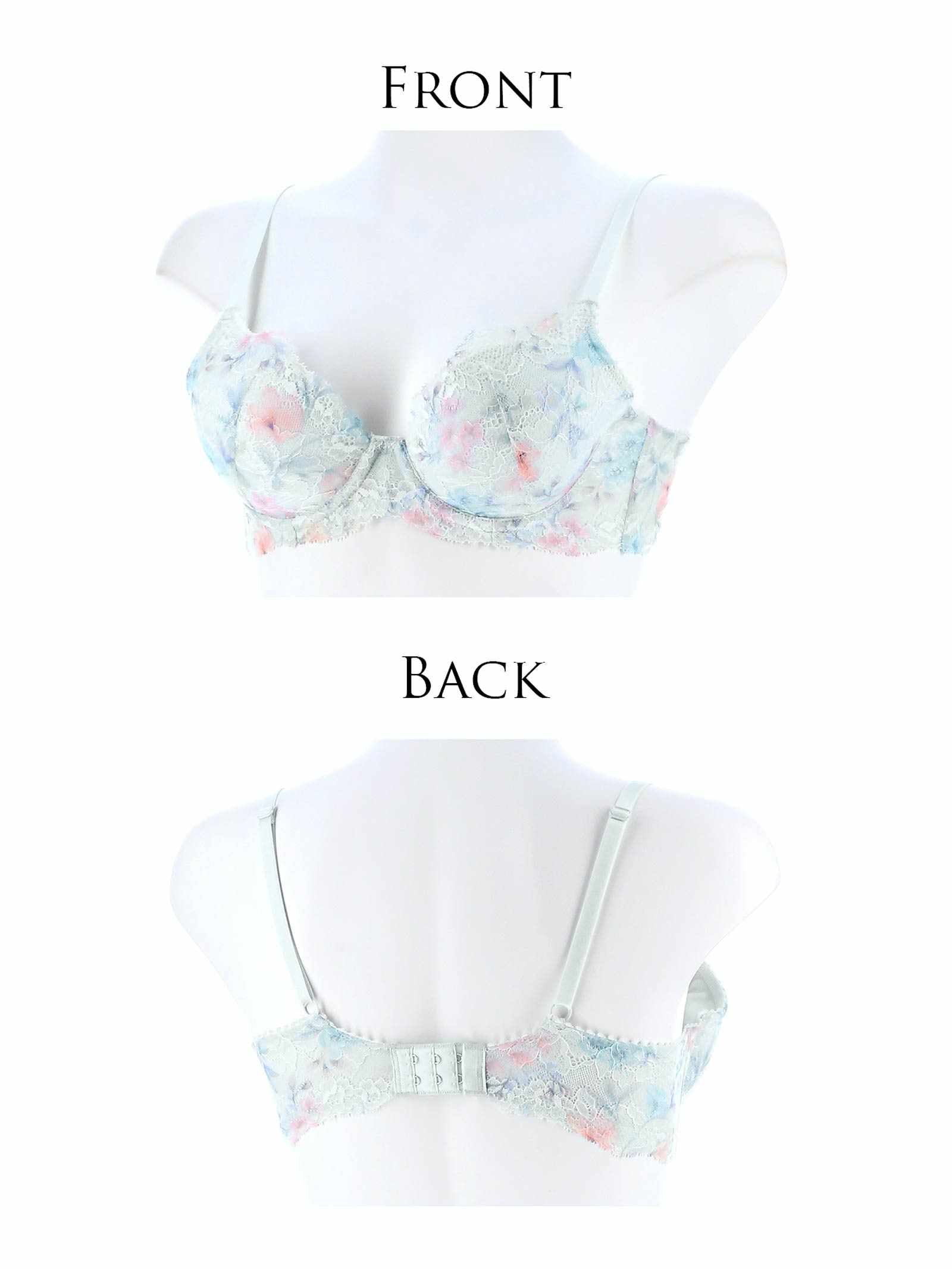 12/22新作!【かとゆり着用】】フラワークラウンプリントブラジャー&フルバックショーツ