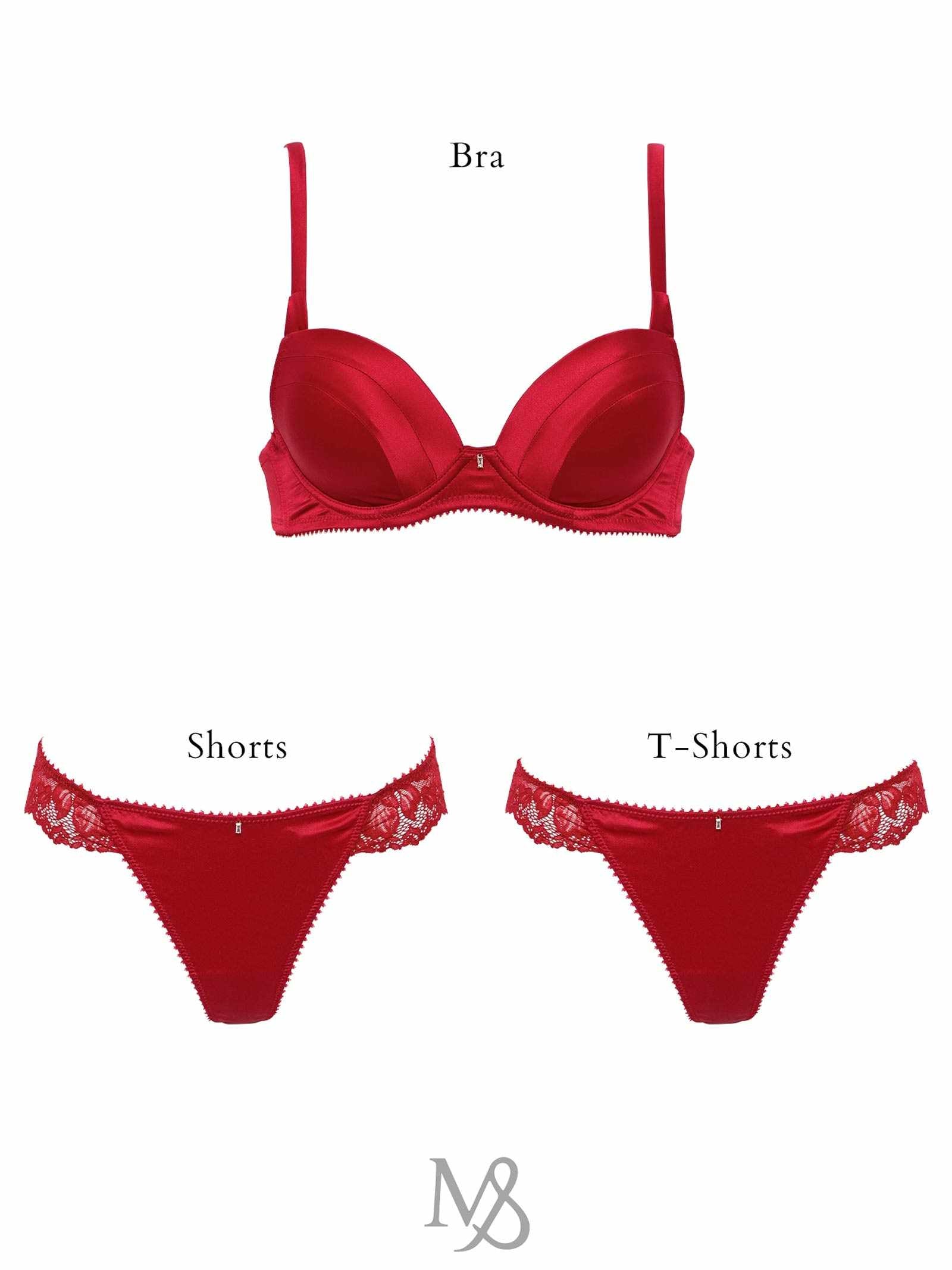 【Mivera&/みゆうプロデュース】Silk Grace Bra シルクグレースブラ / RED