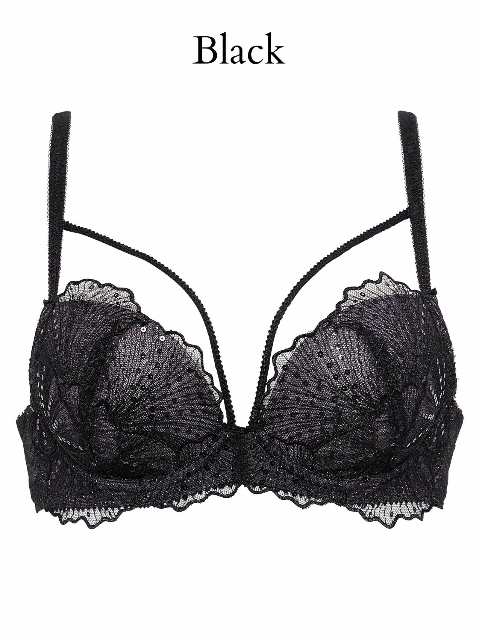 Luminous Shell Line Bra ルミナスシェルラインブラ / BLACK