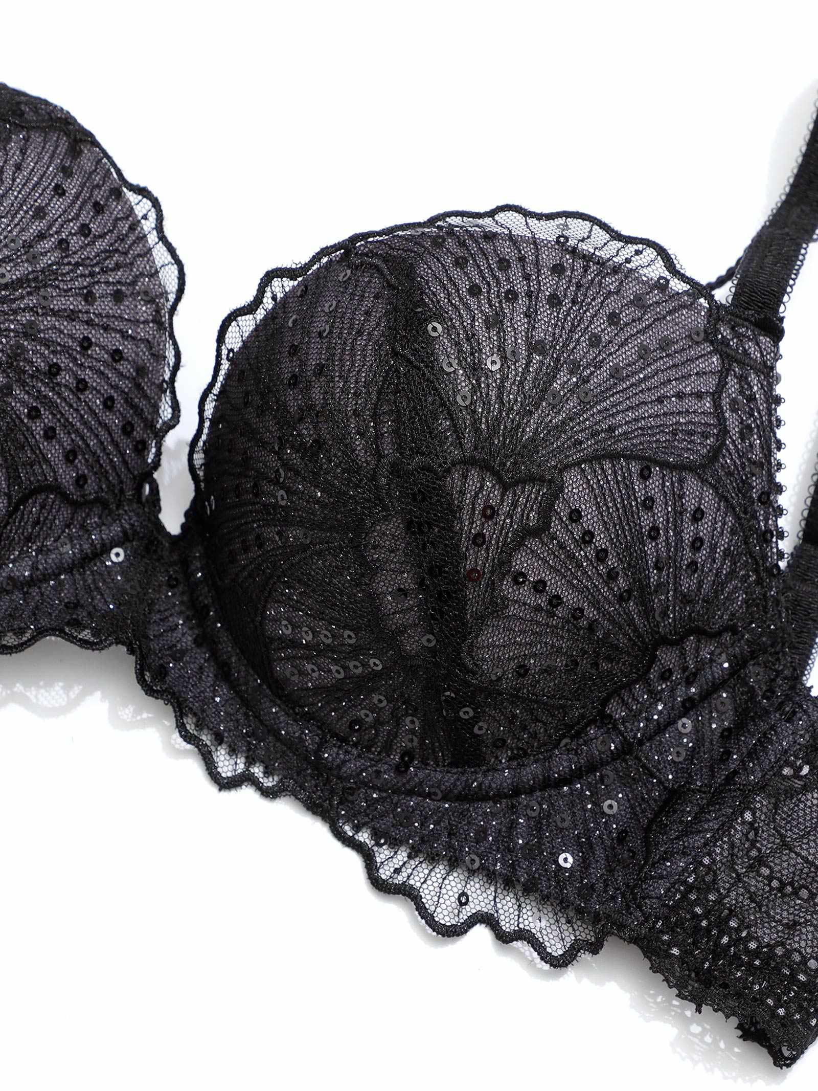 Luminous Shell Line Bra ルミナスシェルラインブラ / BLACK