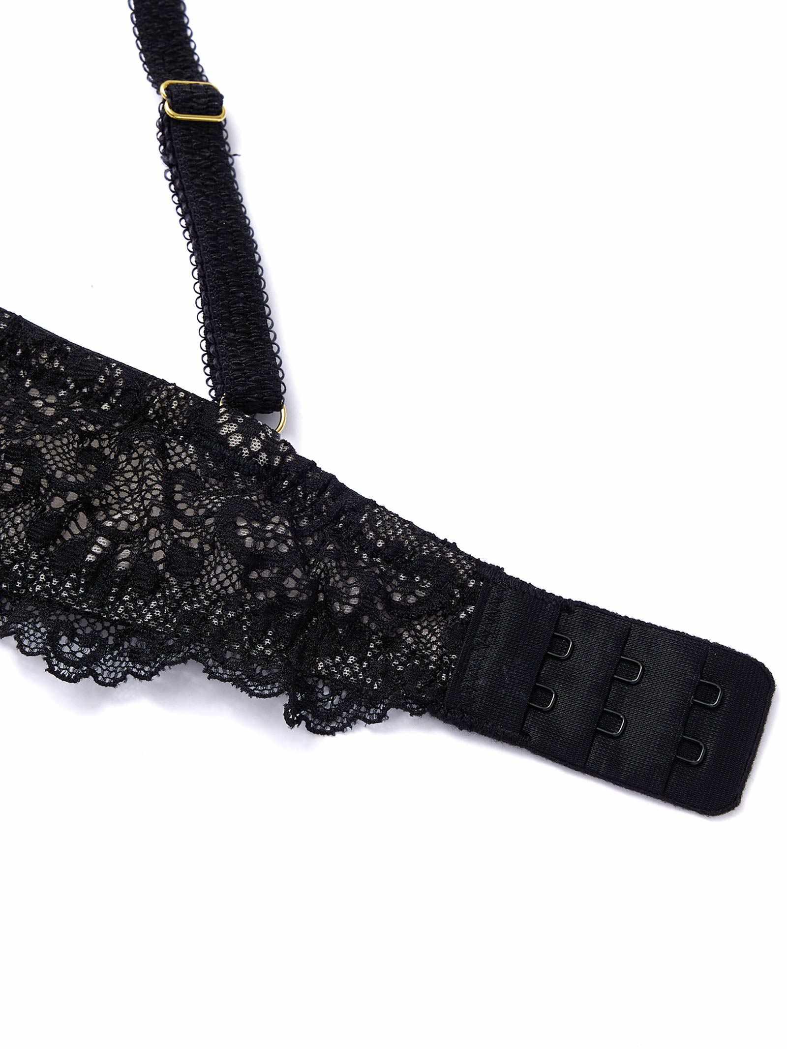 【Mivera&/みゆうプロデュース】Oriental Blossom Bra オリエンタルブロッサムブラ/BLACK