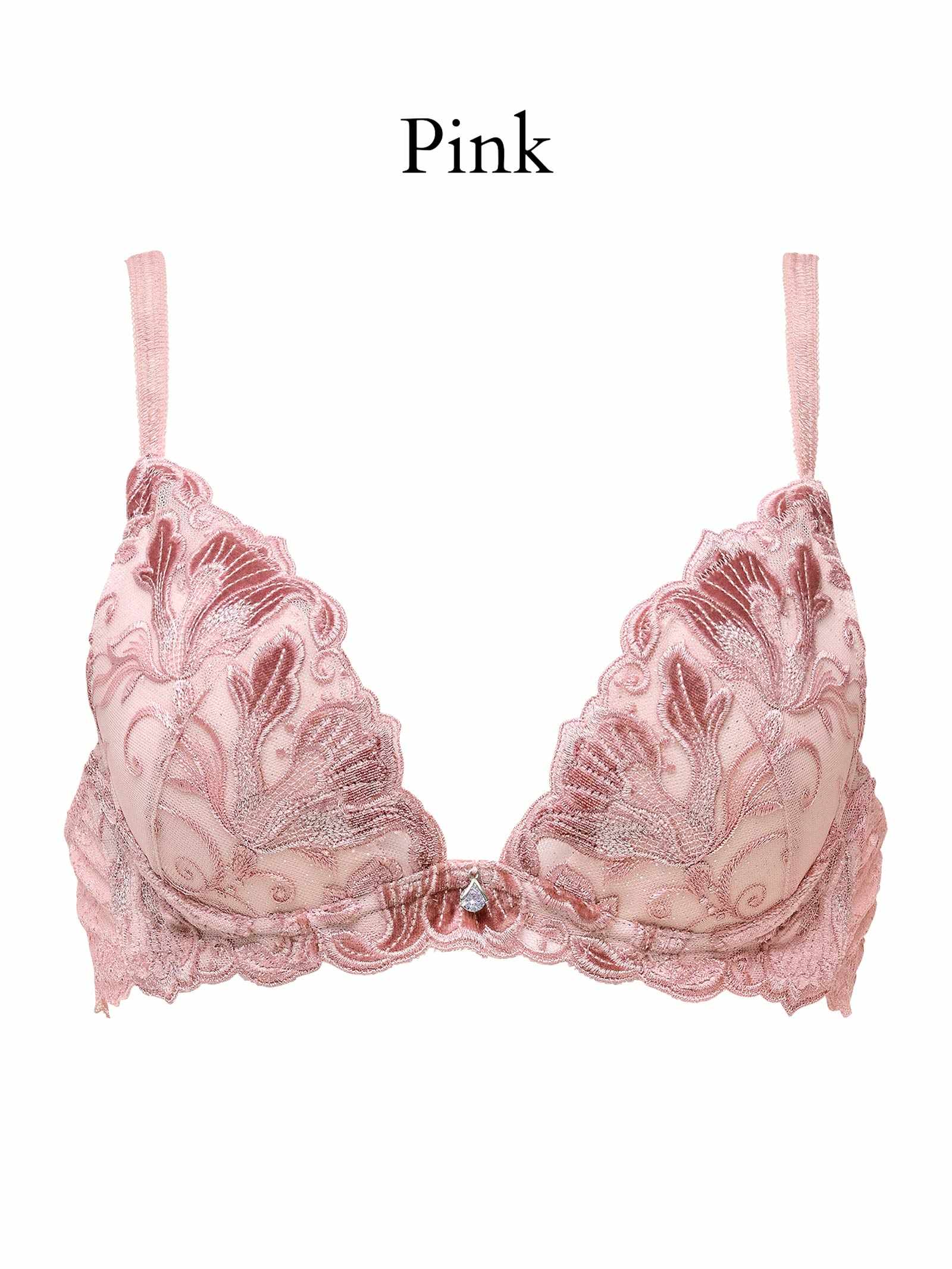 【Mivera&/みゆうプロデュース】Oriental Blossom Bra オリエンタルブロッサムブラ/PINK