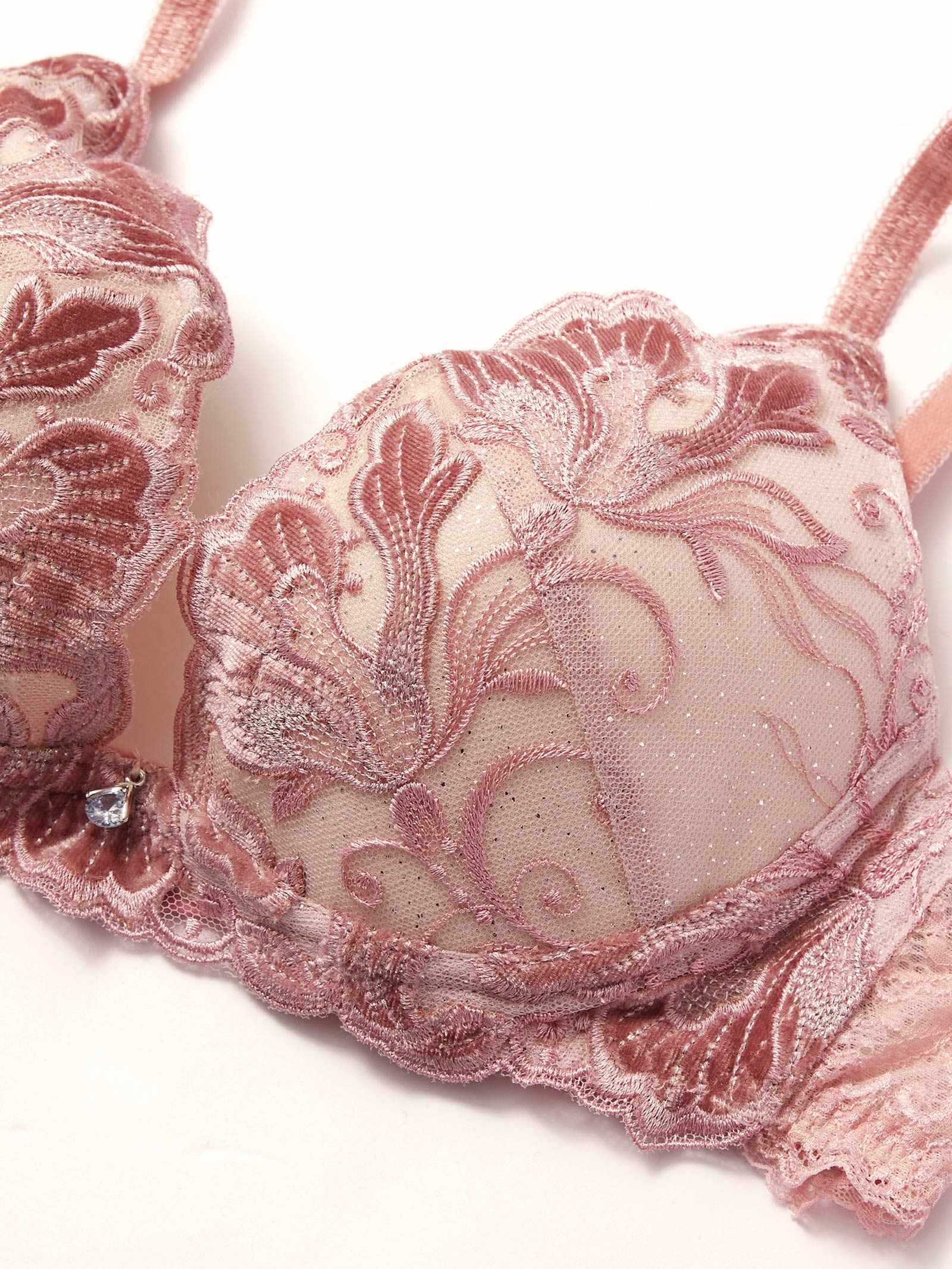 【Mivera&/みゆうプロデュース】Oriental Blossom Bra オリエンタルブロッサムブラ/PINK