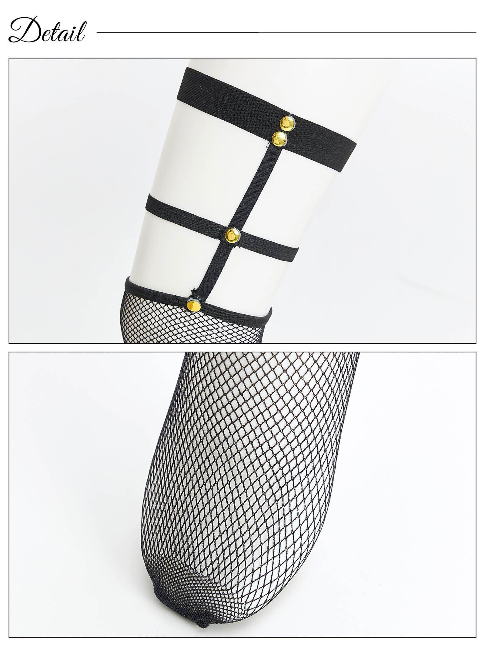 11/17新作!レッグガーターリング網ニーハイストッキング