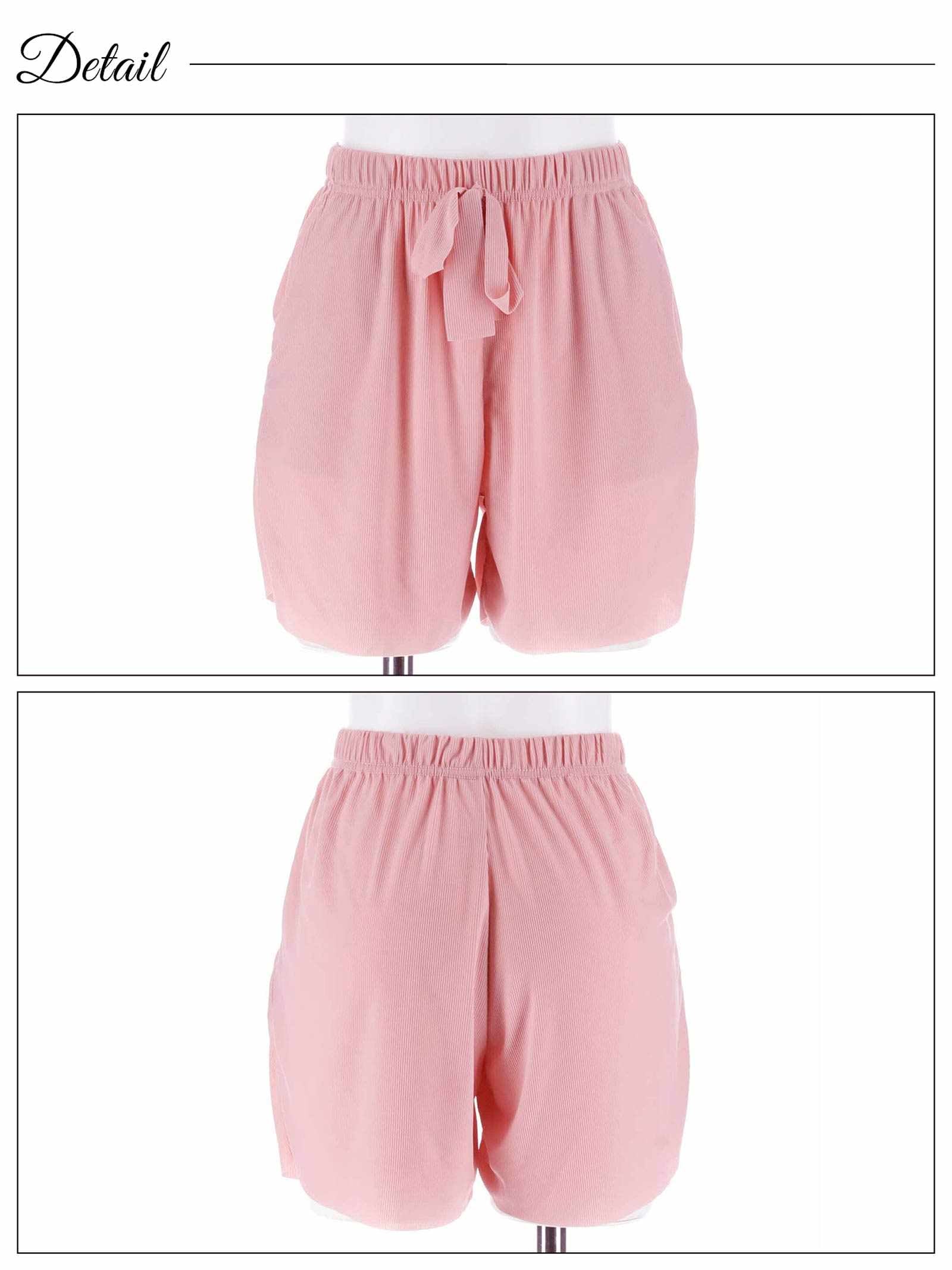 4/25新作!冷感リラックス半袖トップス&ショートパンツルームウェア