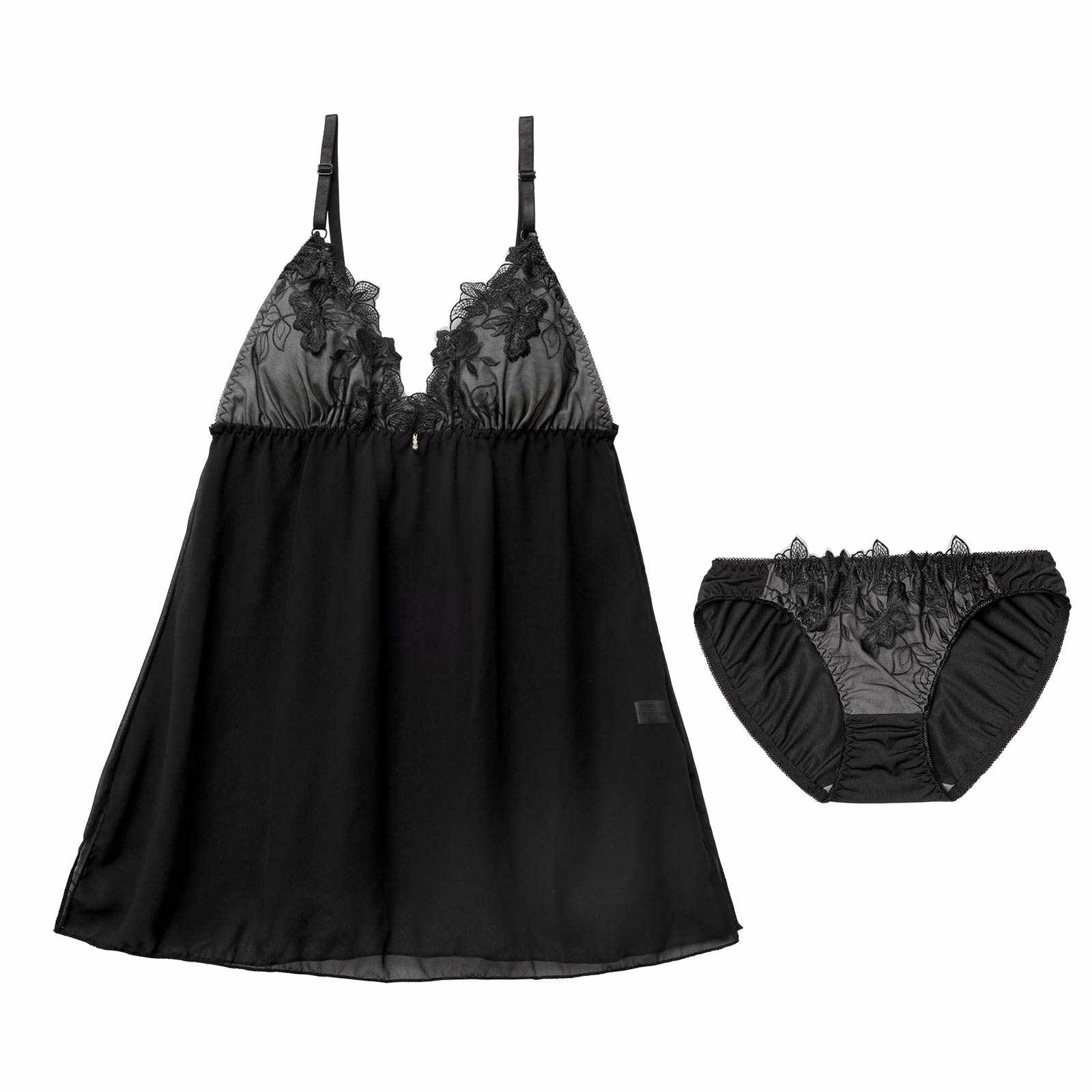 12/26新作!ノーブルボタニカルエンブロイダリーベビードール