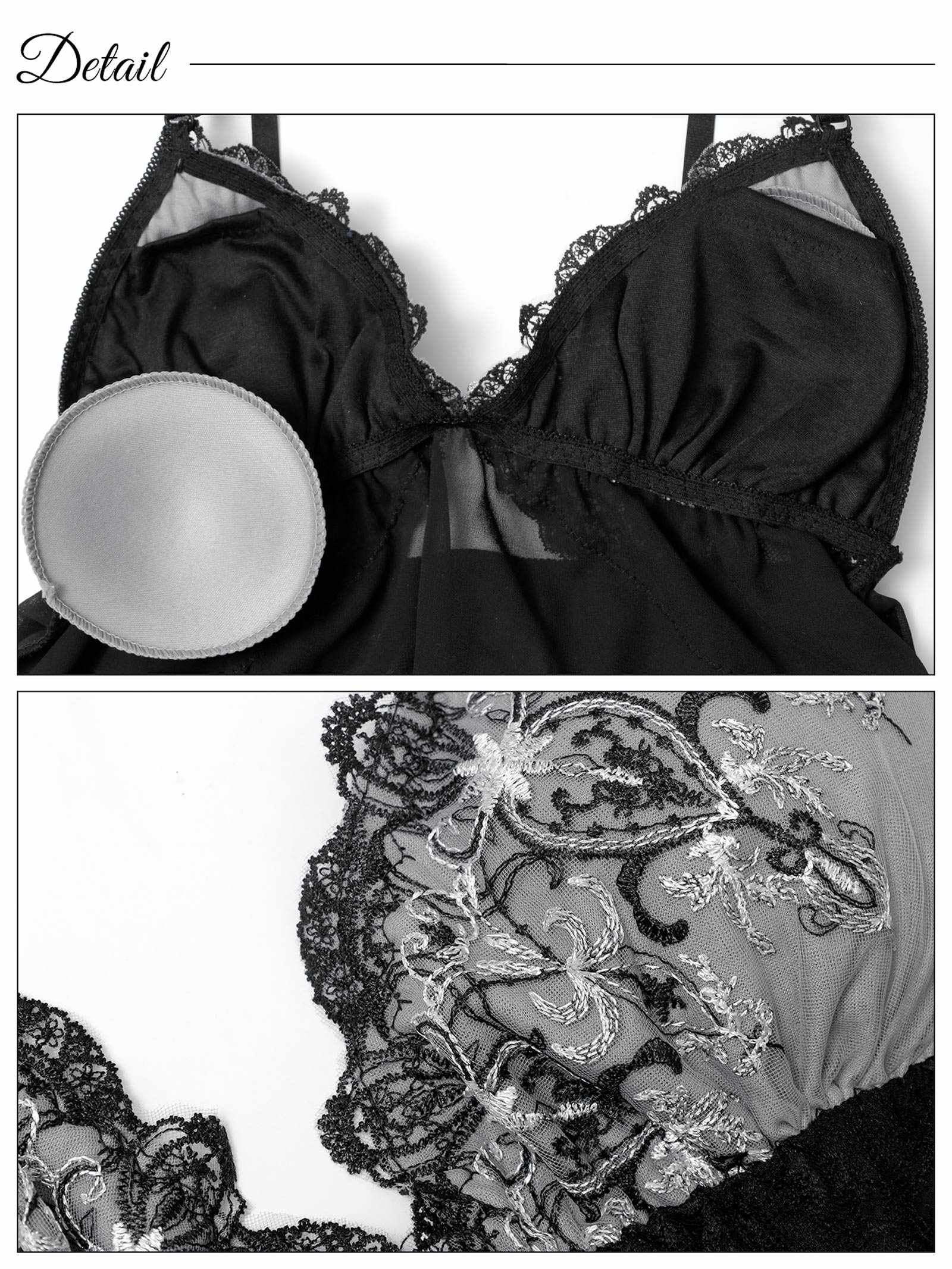 12/15新作!グレイス シャンデリアレースベビードール