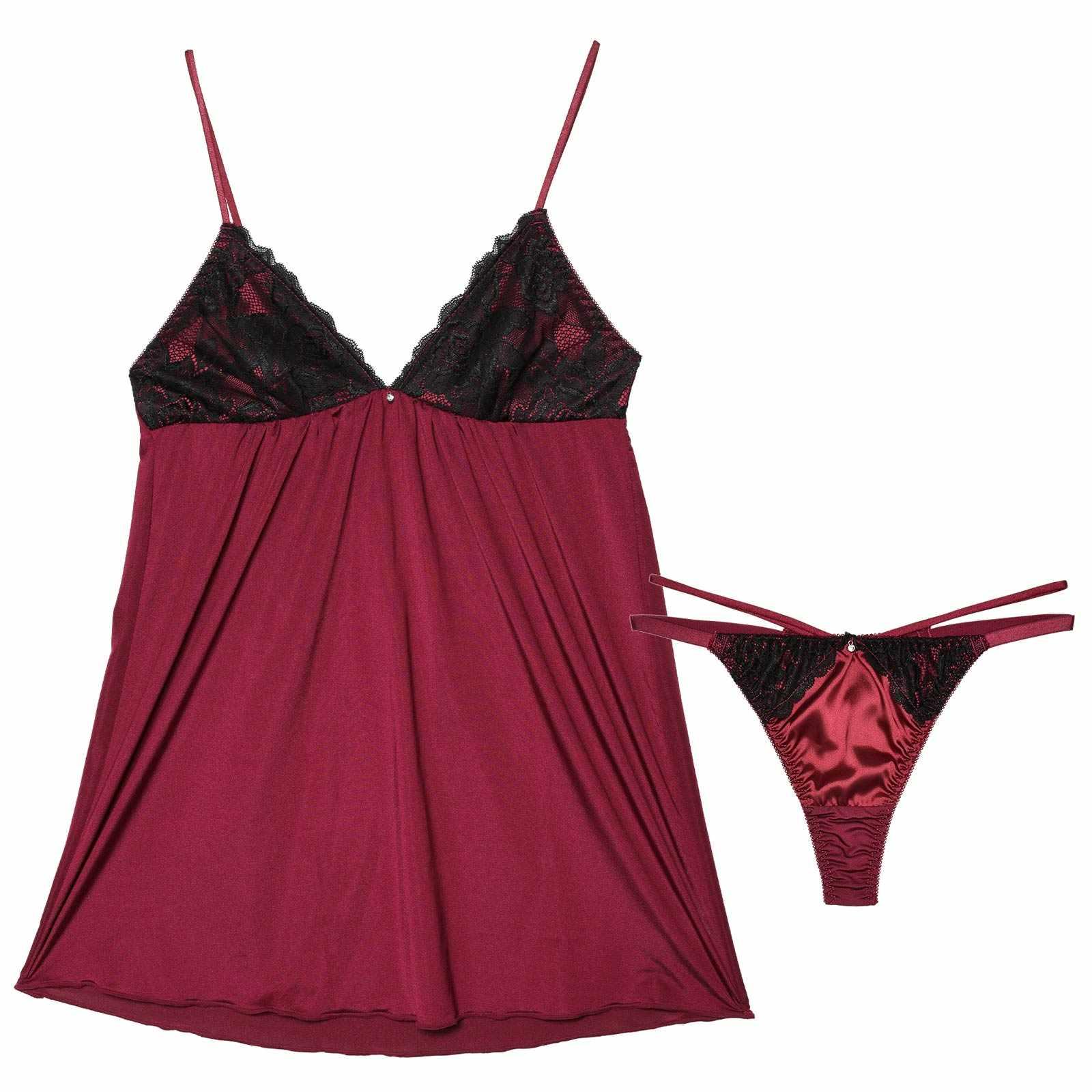 2/20再販!サテンflowerレースベビードール - 【公式】247Lingerie