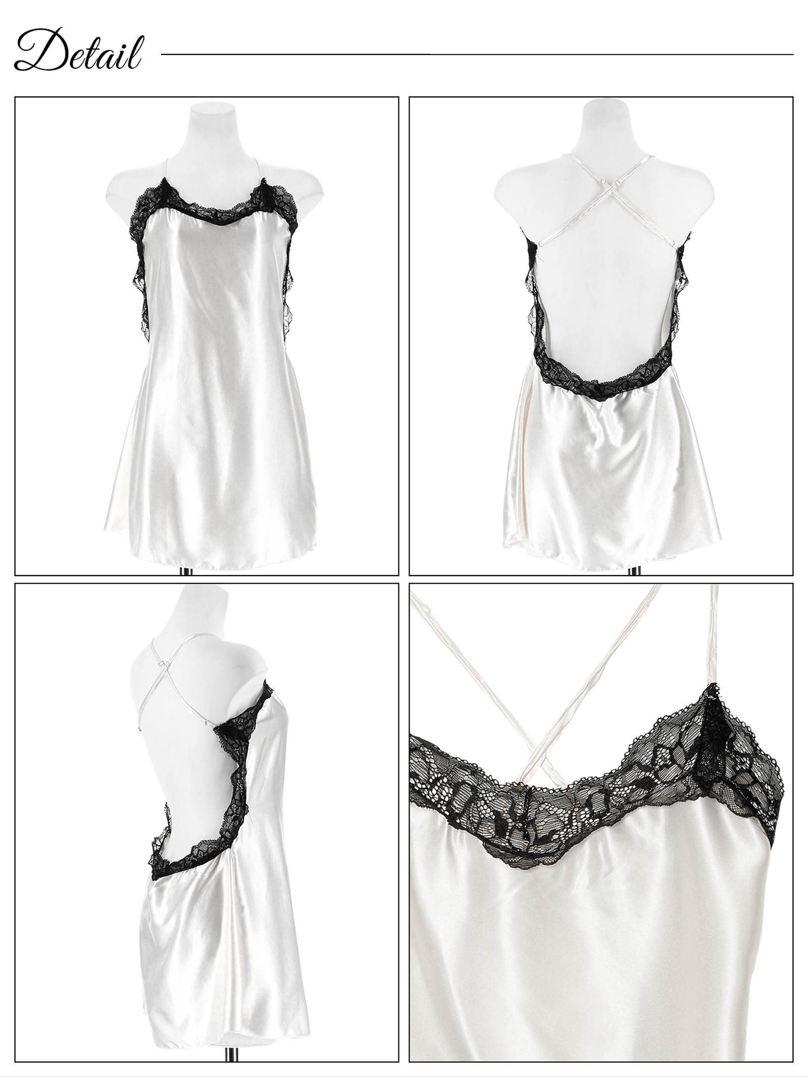 12/6再販!グロッシーバックシャンベビードール