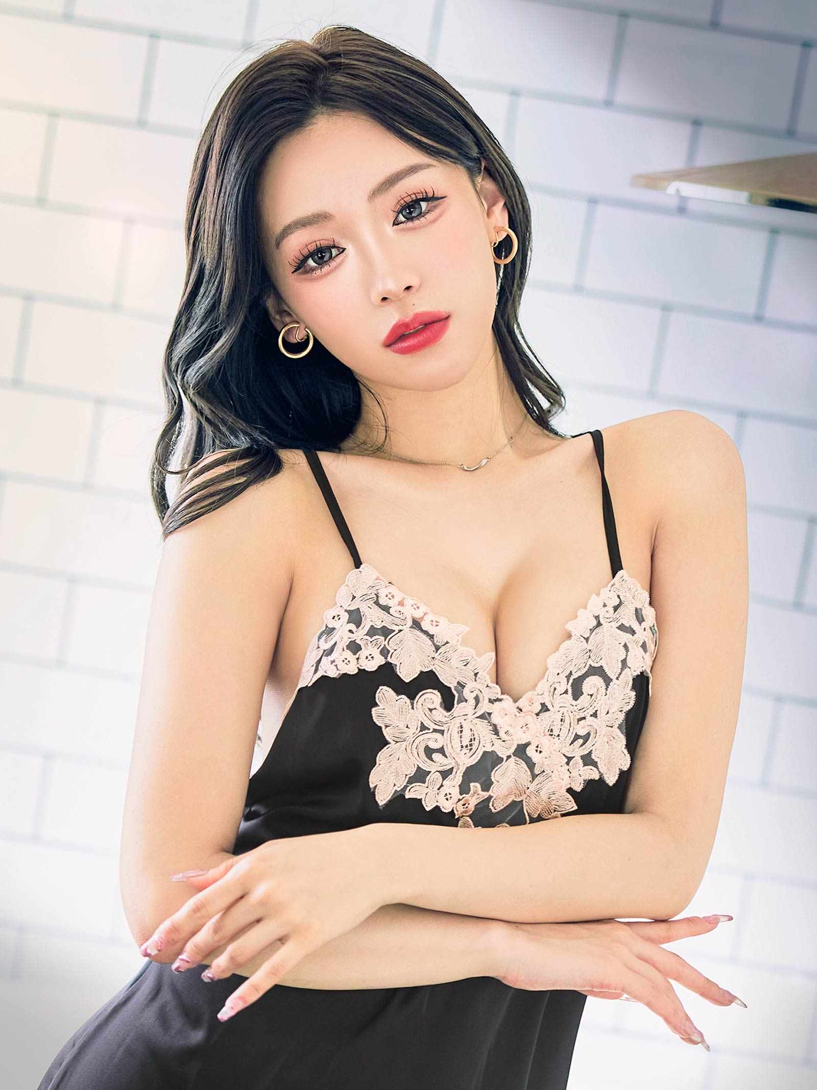 リッチボタニカルレースベビードール