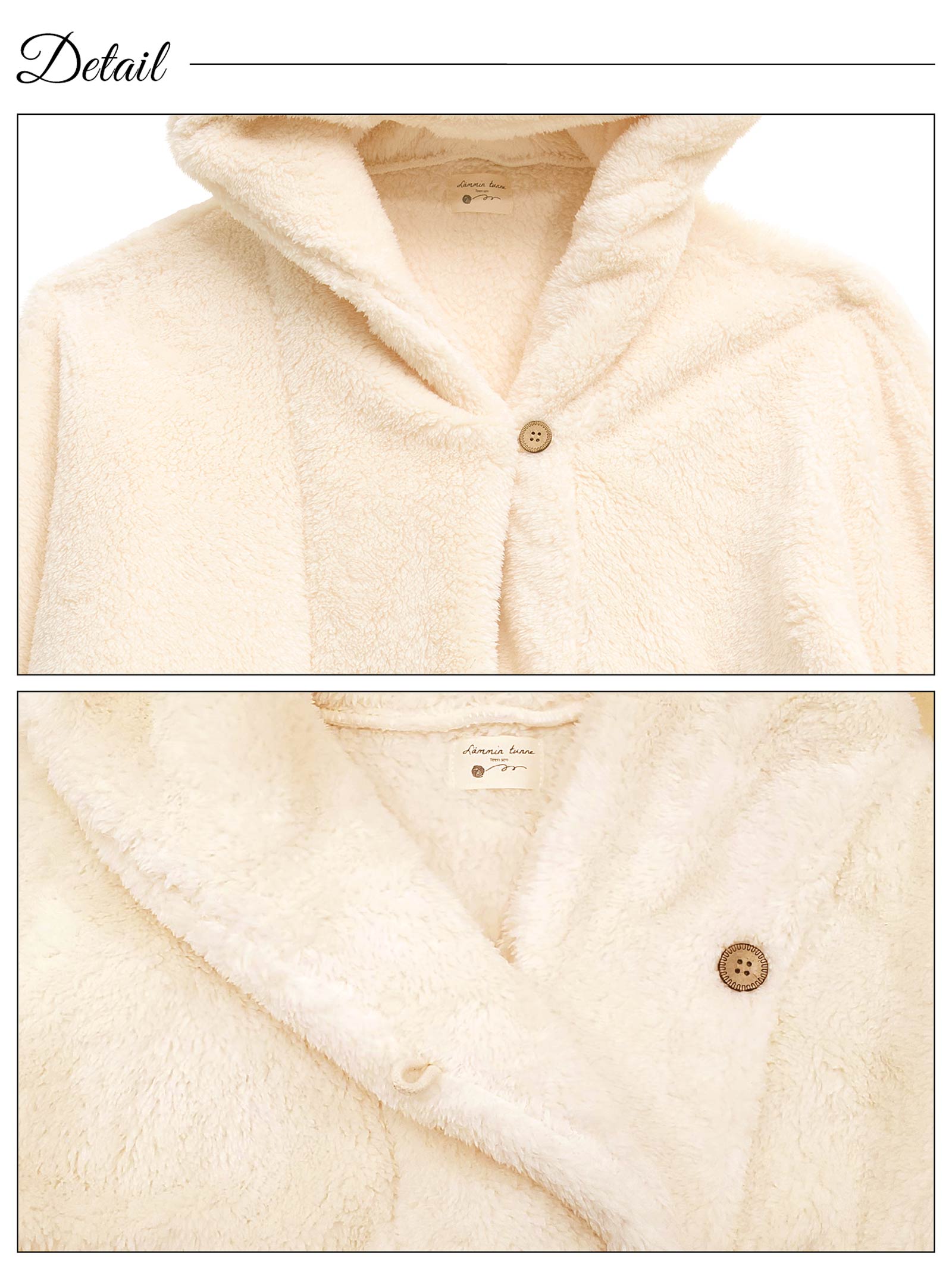 12/23新作!シープタッチフート付きガウンルームウェア