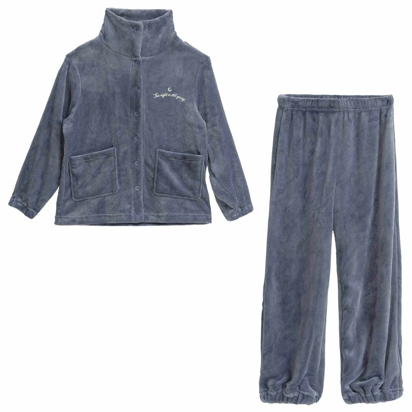 11/10新作!モコモコハイネックロゴトップス&パンツルームウェア