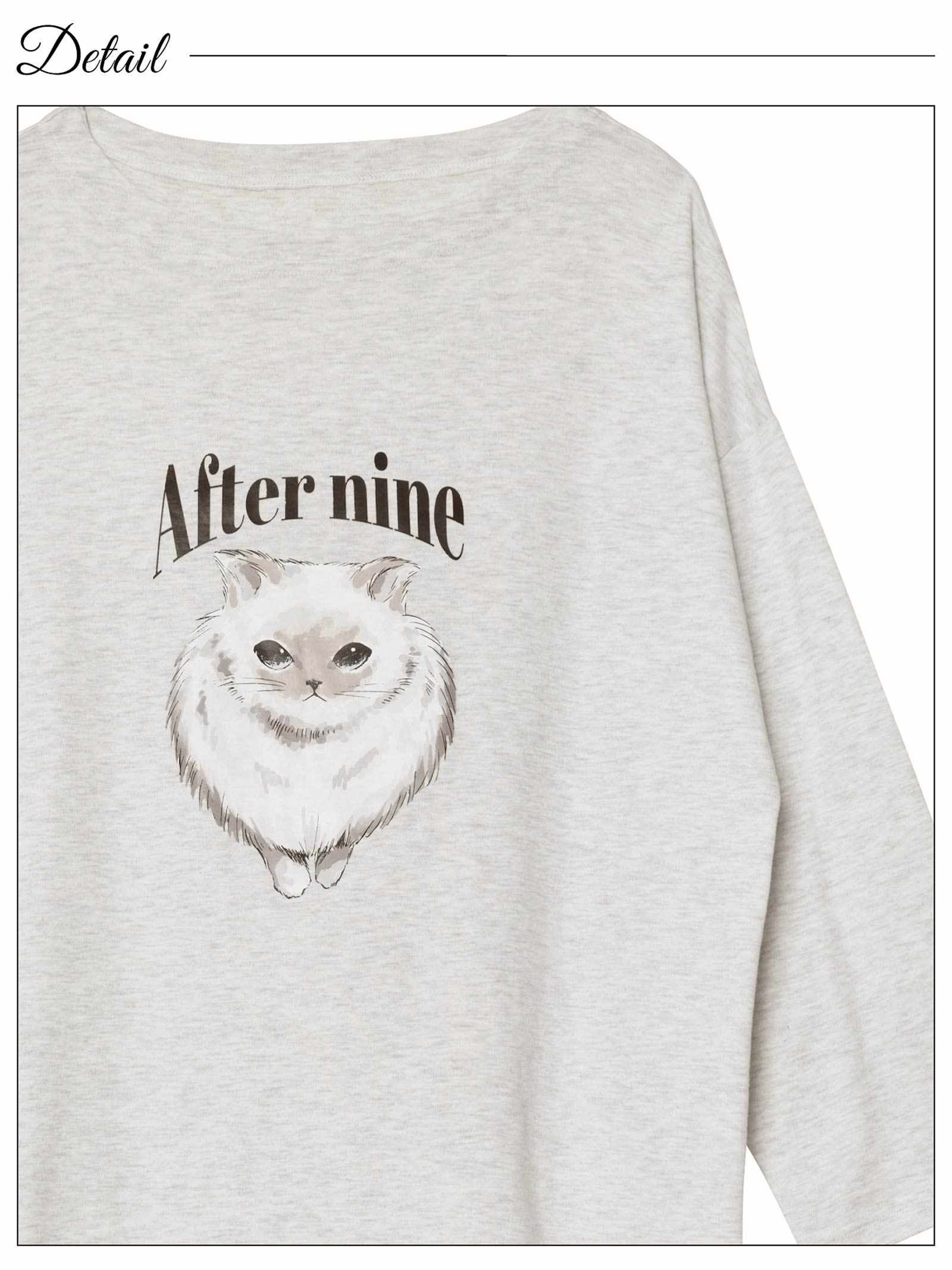 11/19新作!チャーミングキャット長袖トップス&ふわふわロングパンツルームウェア