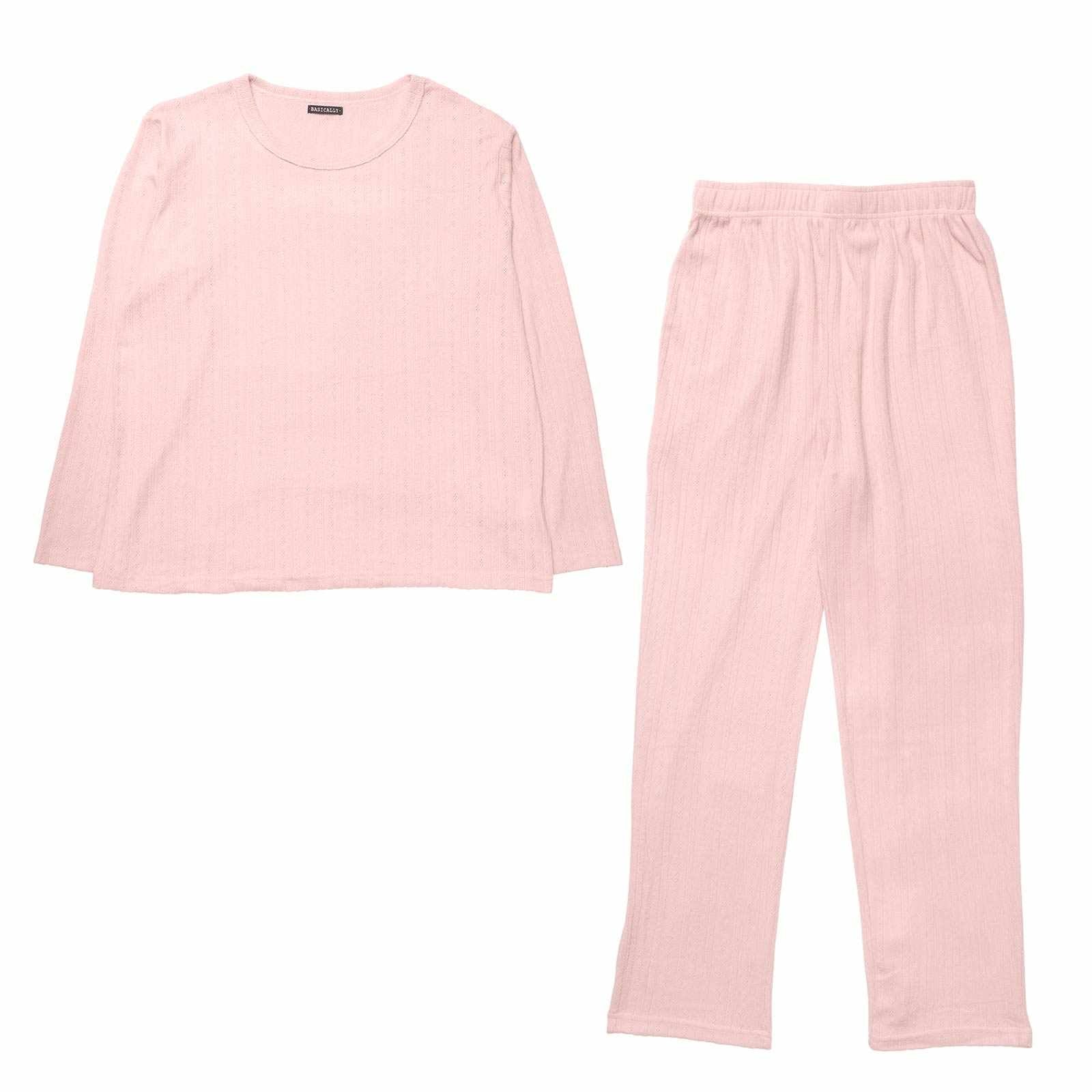 11/28新作!ソフトメロウ長袖トップス&ロングパンツルームウェア