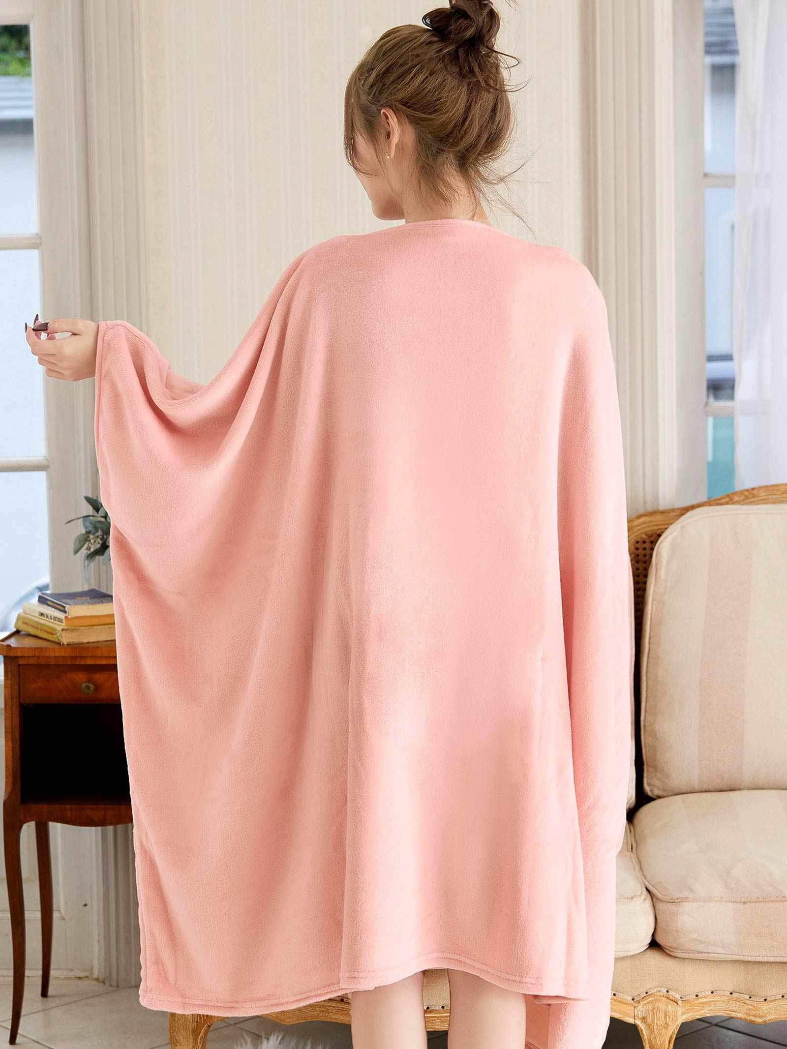 11/12新作!ポケット付きモコモコ着るブランケット