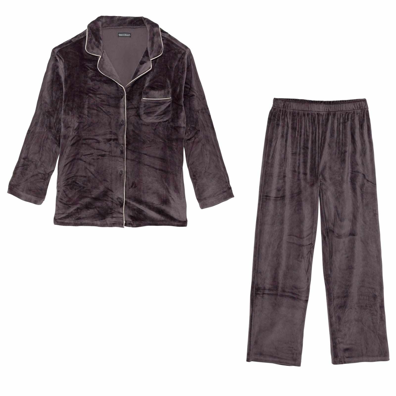 11/14新作!スフレパイピングトップス&ロングパンツルームウェア