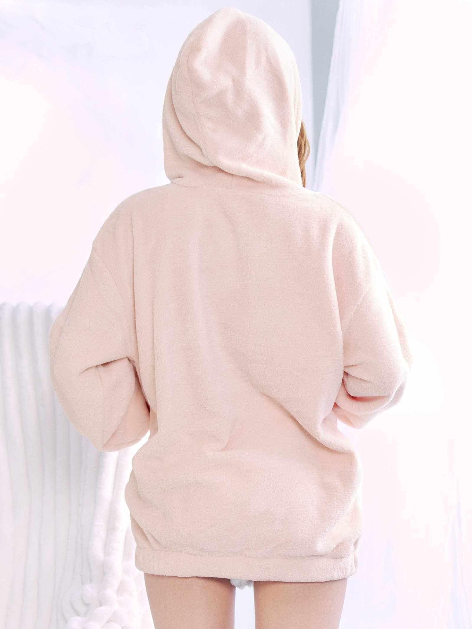 11/26新作!マスコット付きもこもこパーカールームウェア