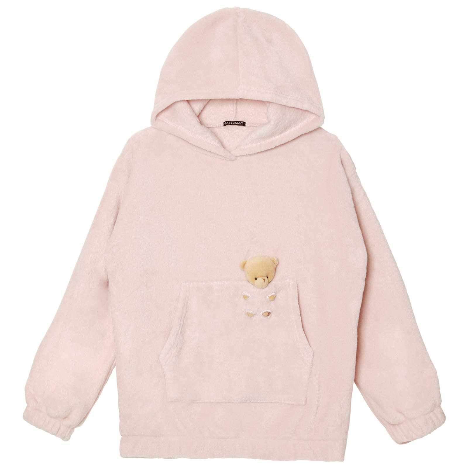 11/26新作!マスコット付きもこもこパーカールームウェア