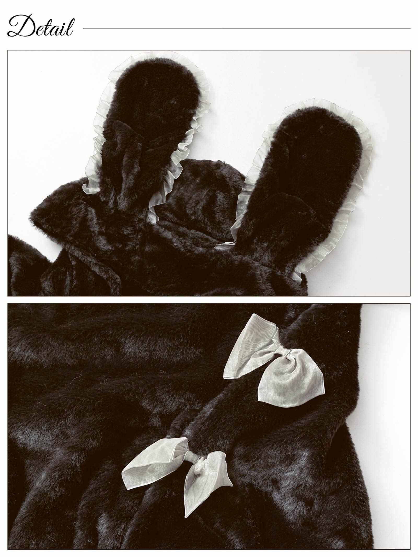 11/28新作!ラブリーバニーもこもこパーカールームウェア