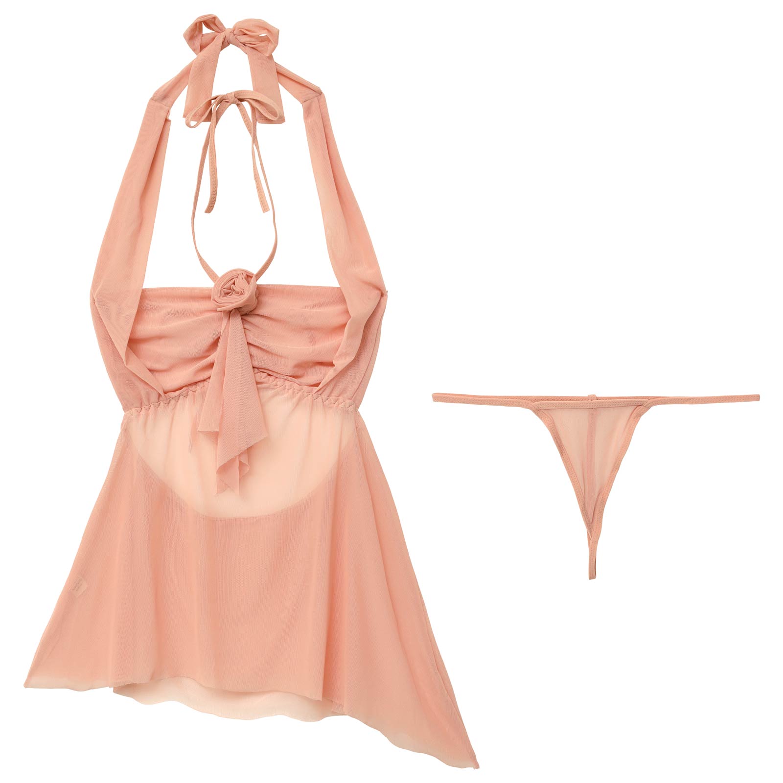 2/4新作!ミステリアスローズチュールベビードール