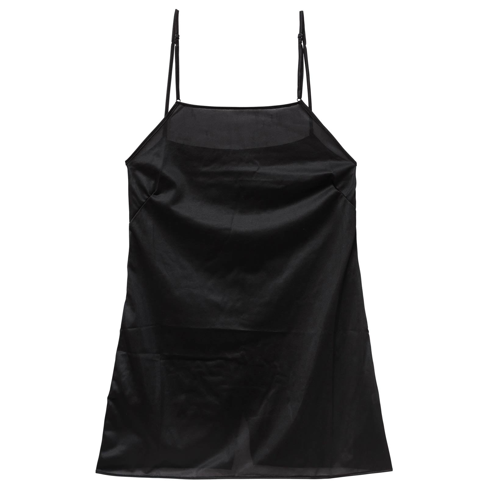 11/13再販!ワンカラーシアーフレアキャミスリップ