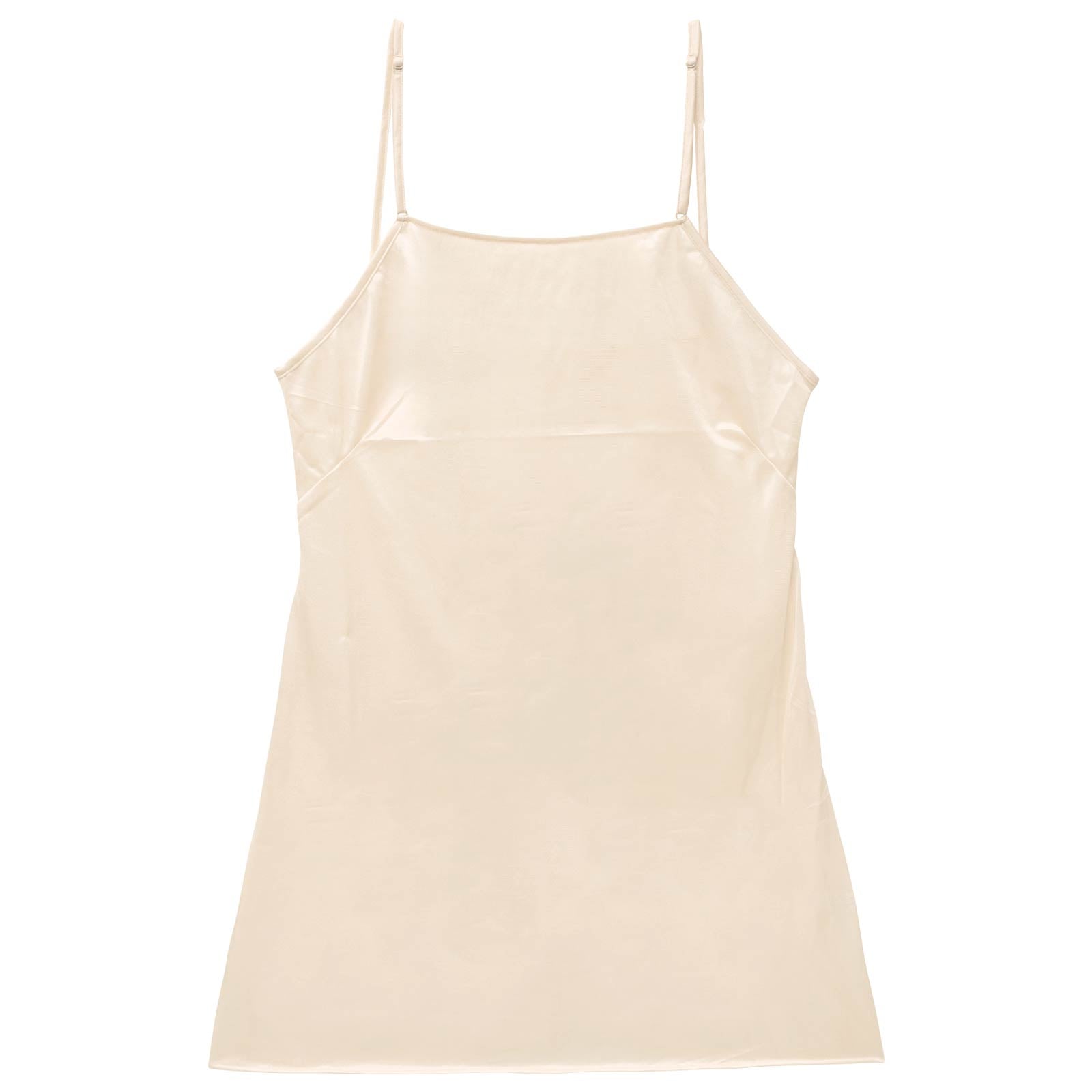 11/13再販!ワンカラーシアーフレアキャミスリップ