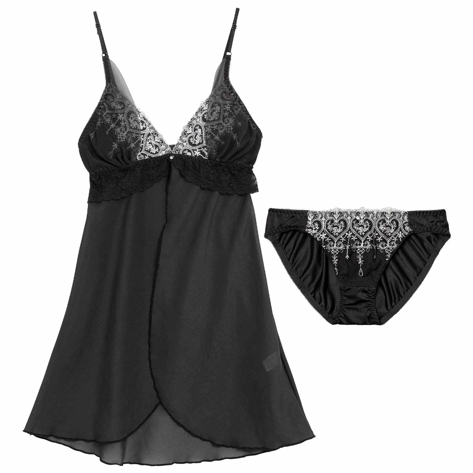 1/26新作!ロイヤルハートチュールレースベビードール