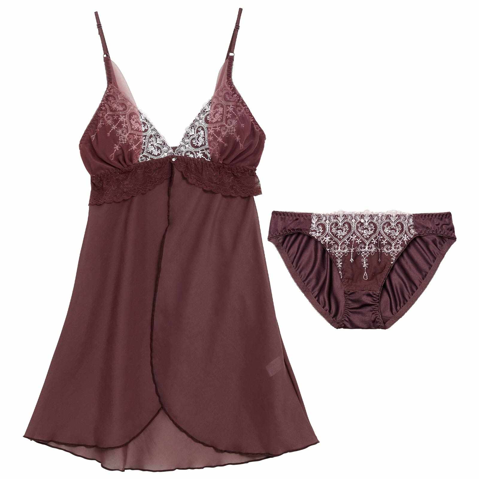 1/26新作!ロイヤルハートチュールレースベビードール