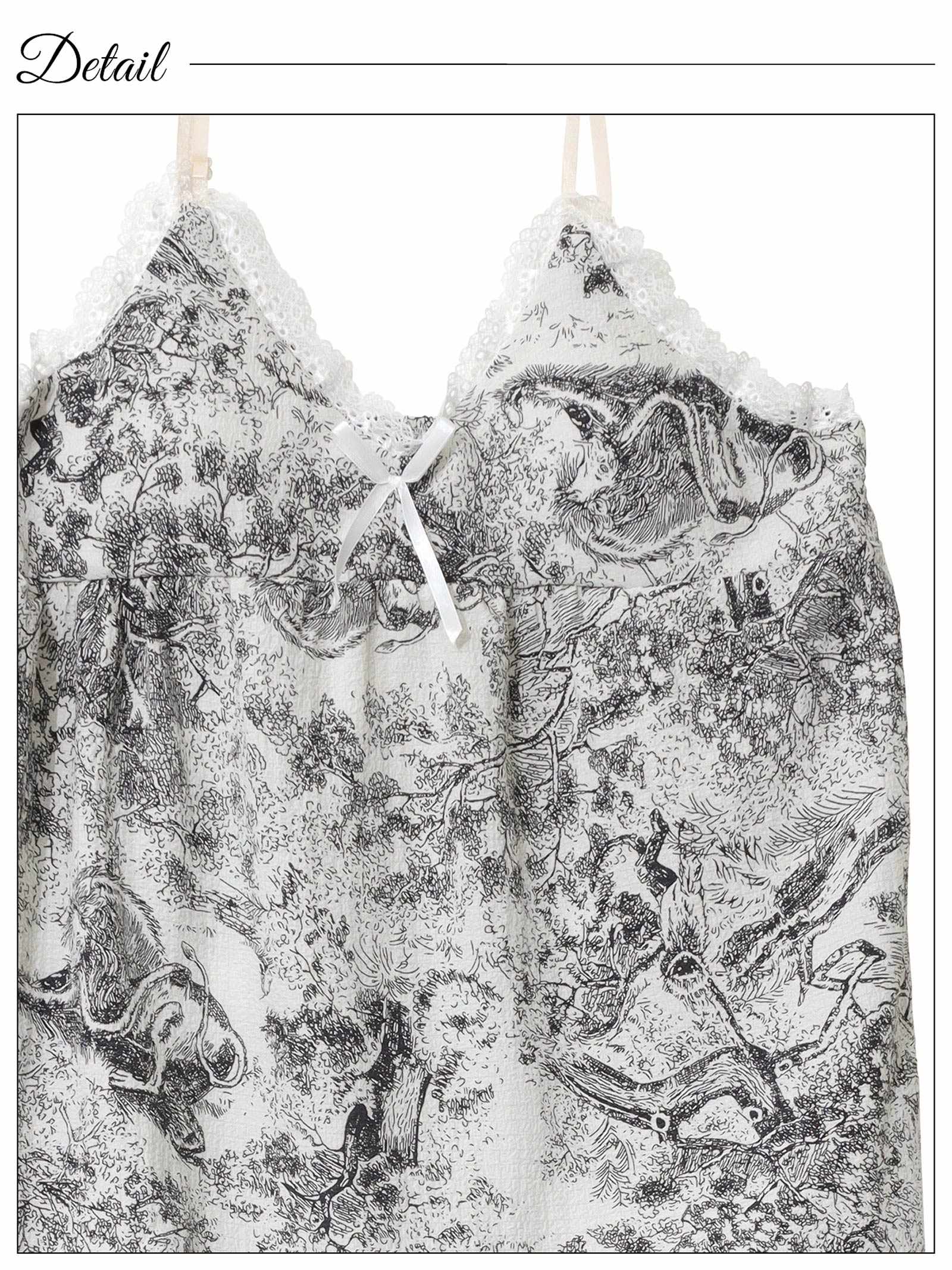 4/28新作!ドローイングアニマルキャミソール&ハーフパンツルームウェア