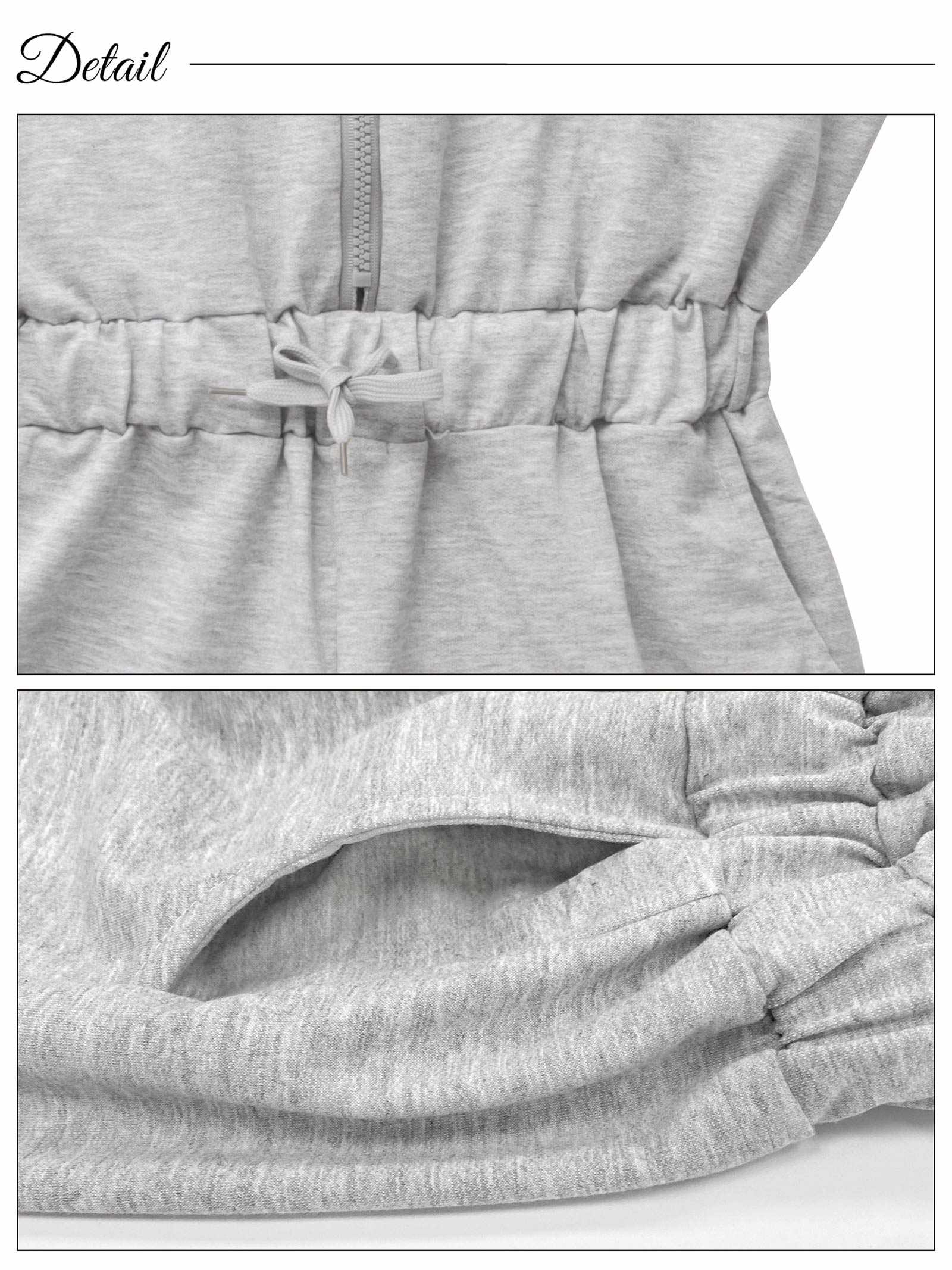 6/30新作!スウェットパーカーショートパンツオールインワン