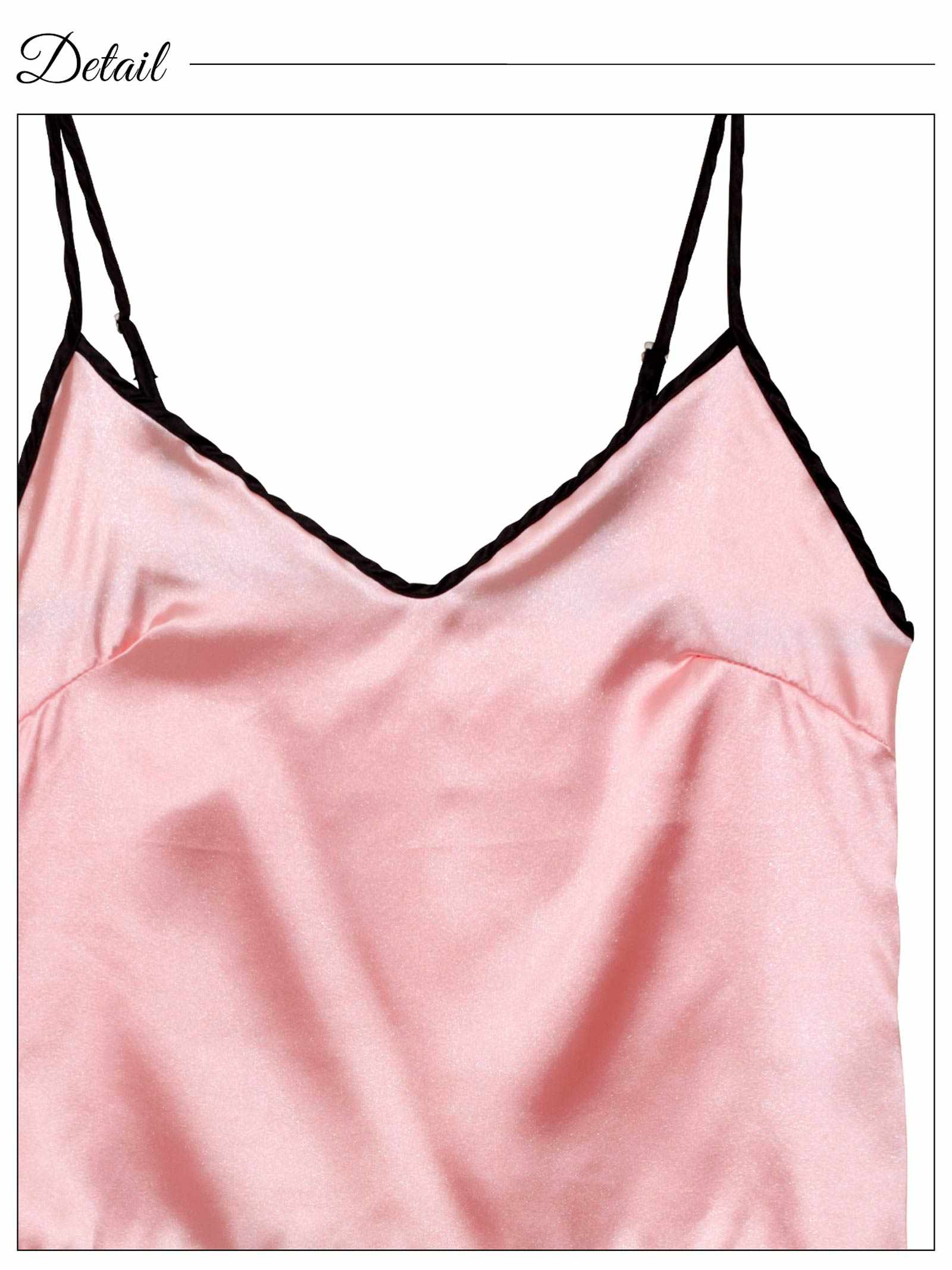 7/14新作!パイピングフリルサテンキャミソール&ショートパンツルームウェア