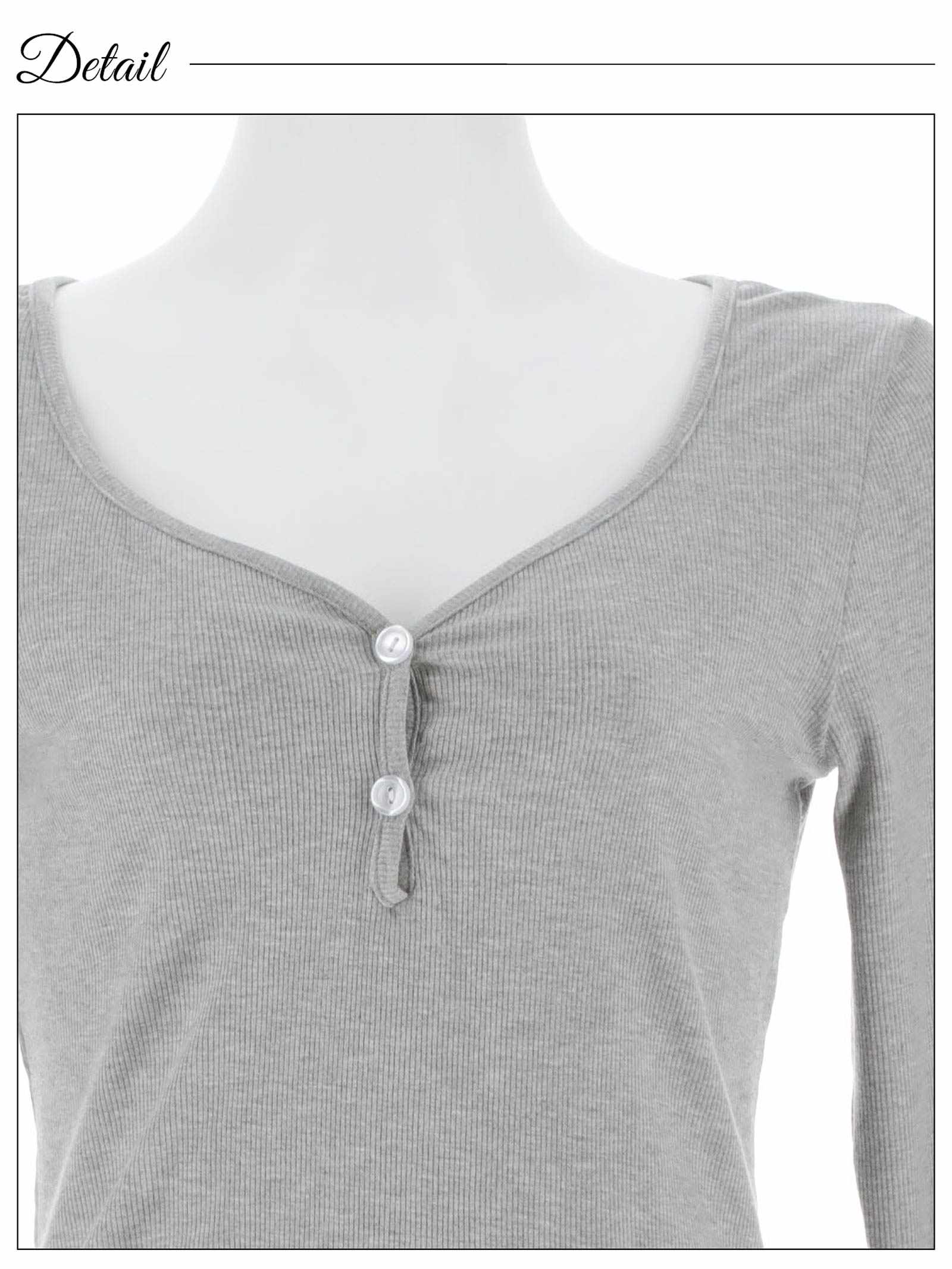 9/26新作!Vネックボタンリブ長袖トップス&ショートパンツルームウェア