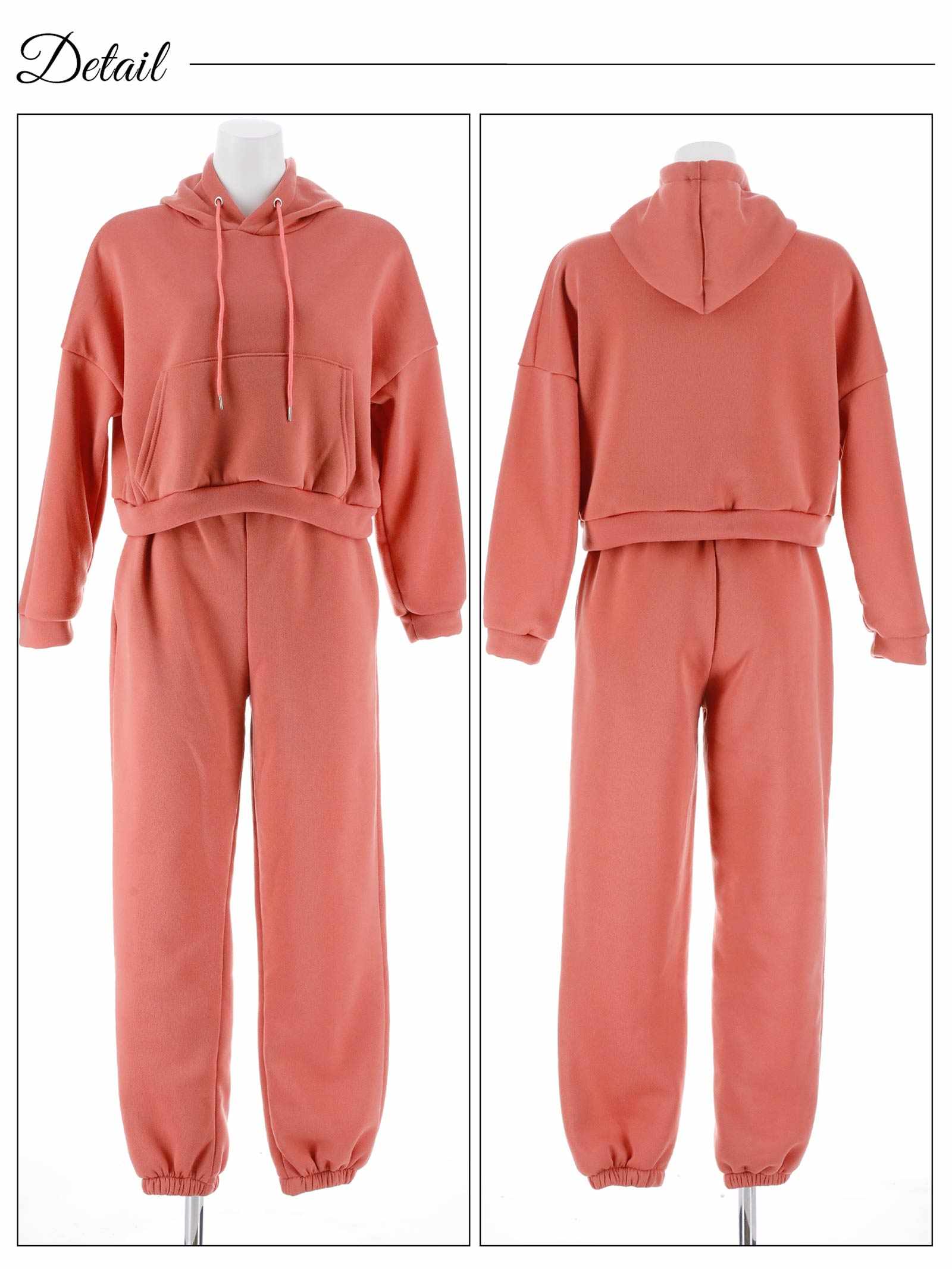 10/6新作!スウェットフーディートップス&ロングパンツルームウェア