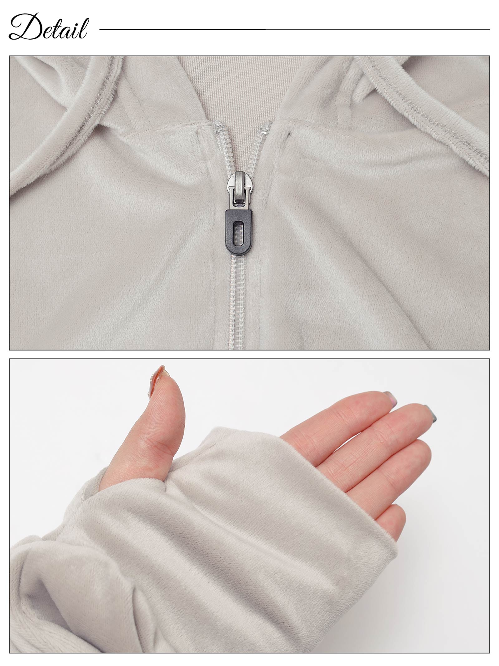 12/13再販!ベロアクロップドパーカー&ロングパンツルームウェア