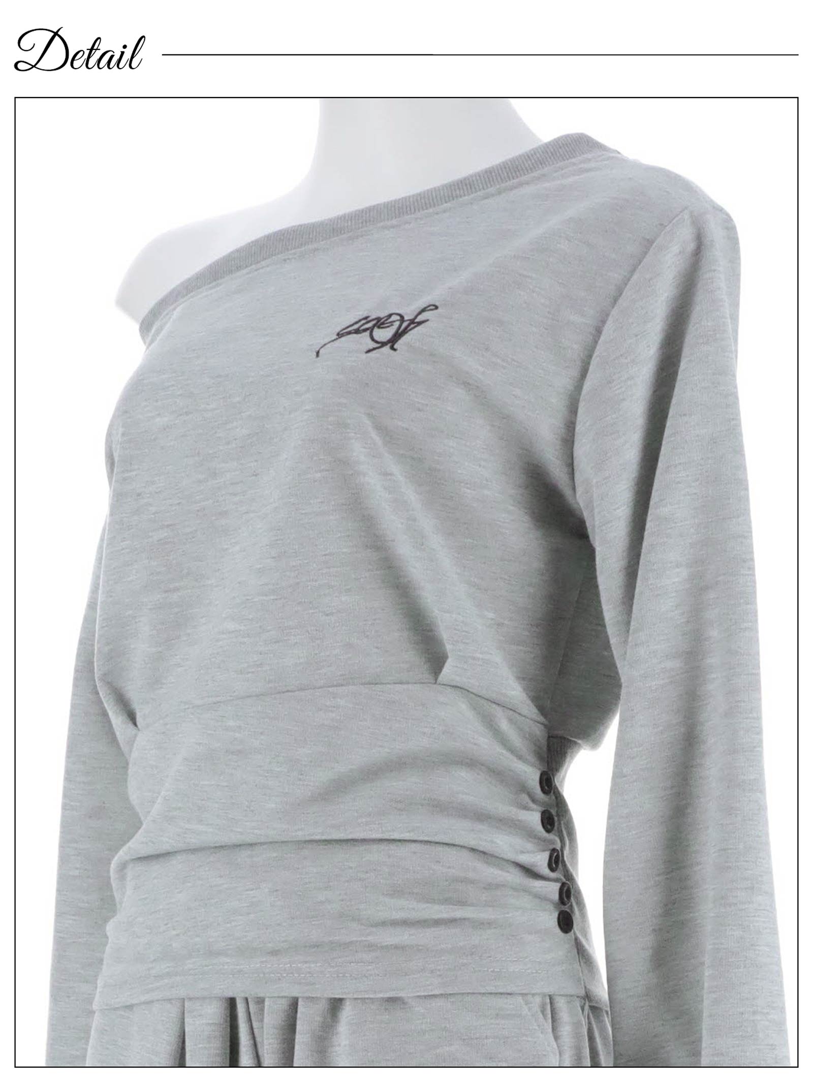 10/20新作!ルーズオフショルダートップス&ワイドパンツルームウェア